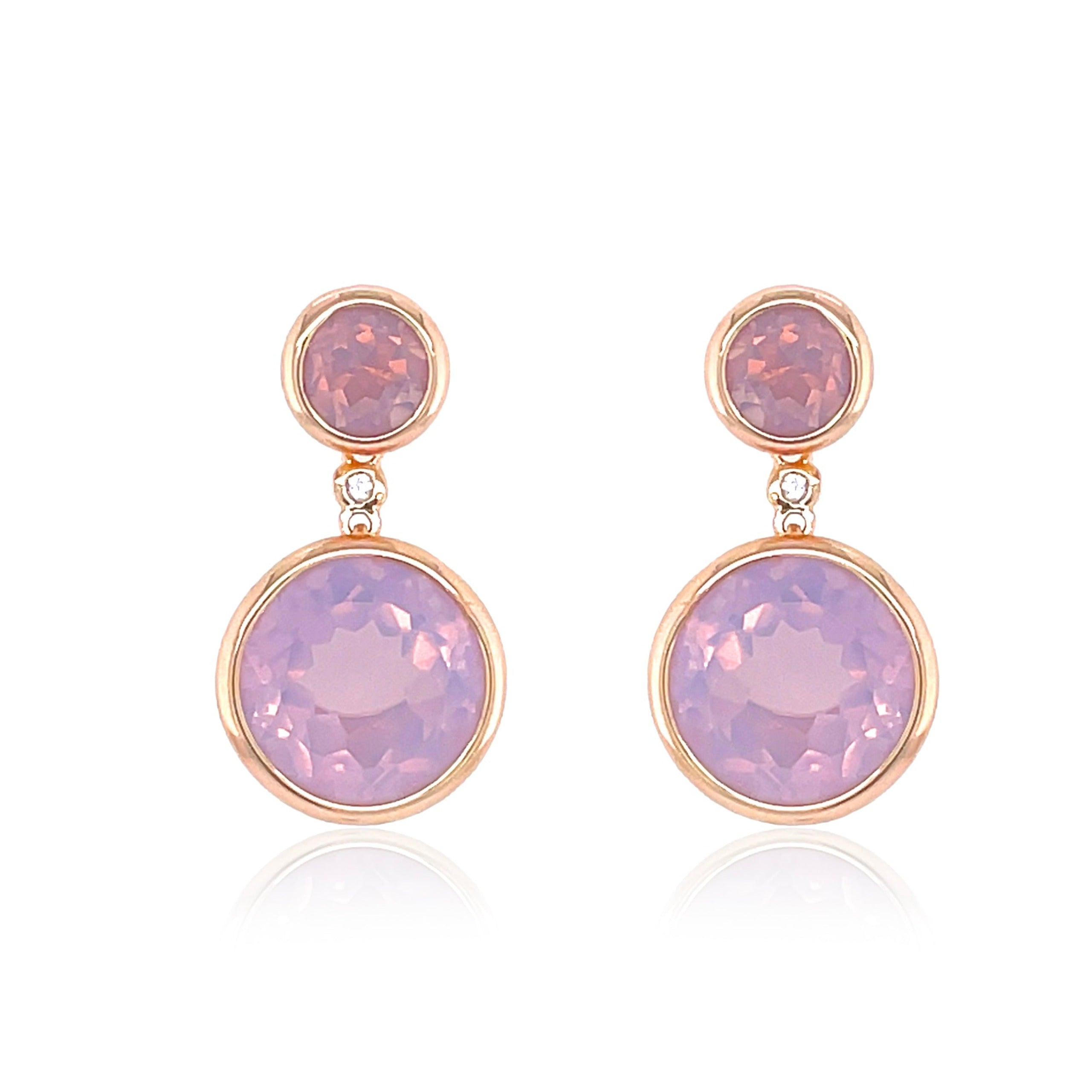 SIGNATURE Earrings (1287) - Lilac Opal Amethyst / RG