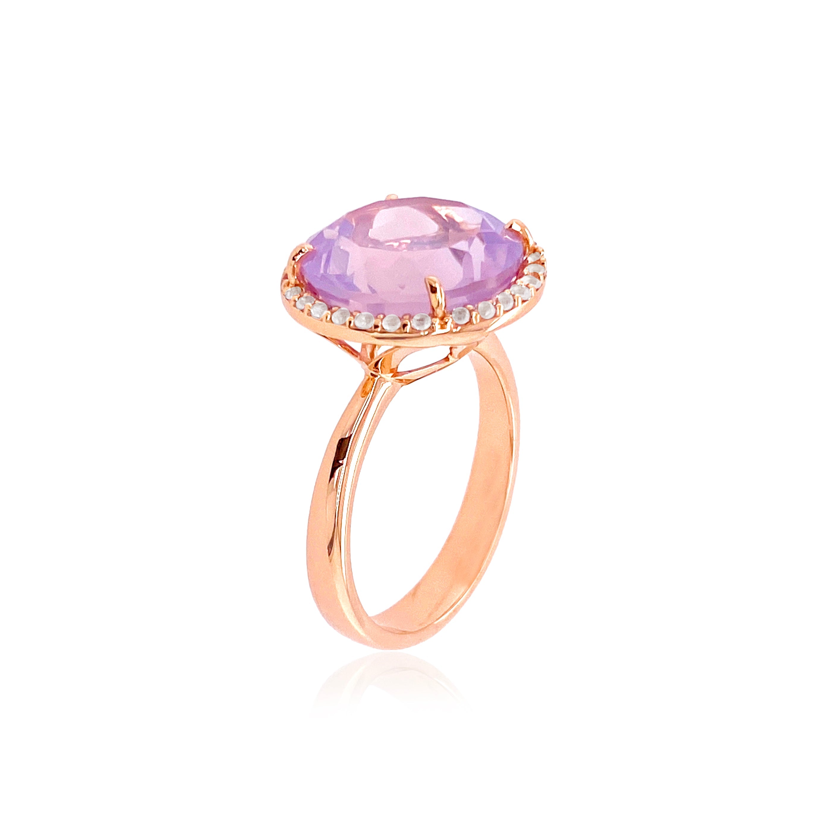 SIGNATURE Ring (1287) - Lilac Opal Amethyst / RG