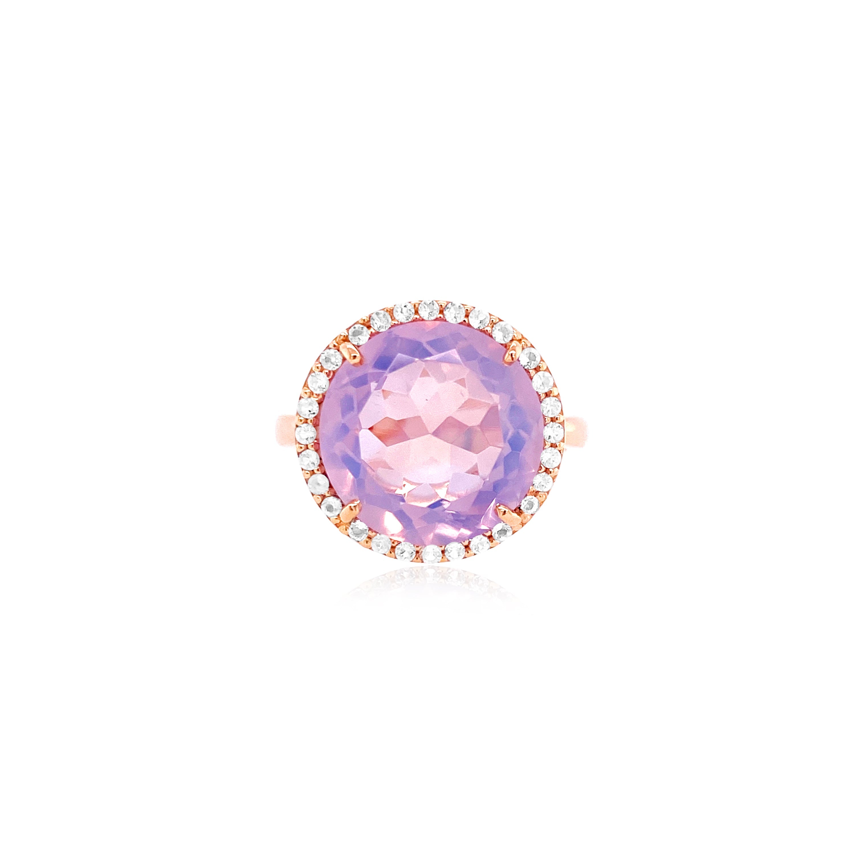 SIGNATURE Ring (1287) - Lilac Opal Amethyst / RG