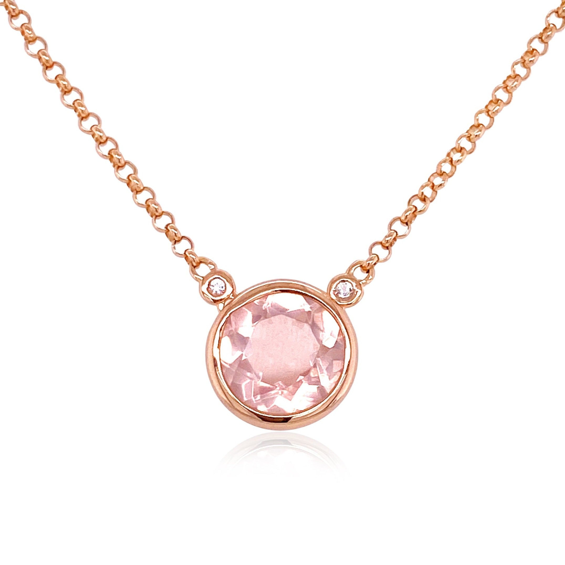 SIGNATURE Necklace (1287) - Rose Quartz / RG