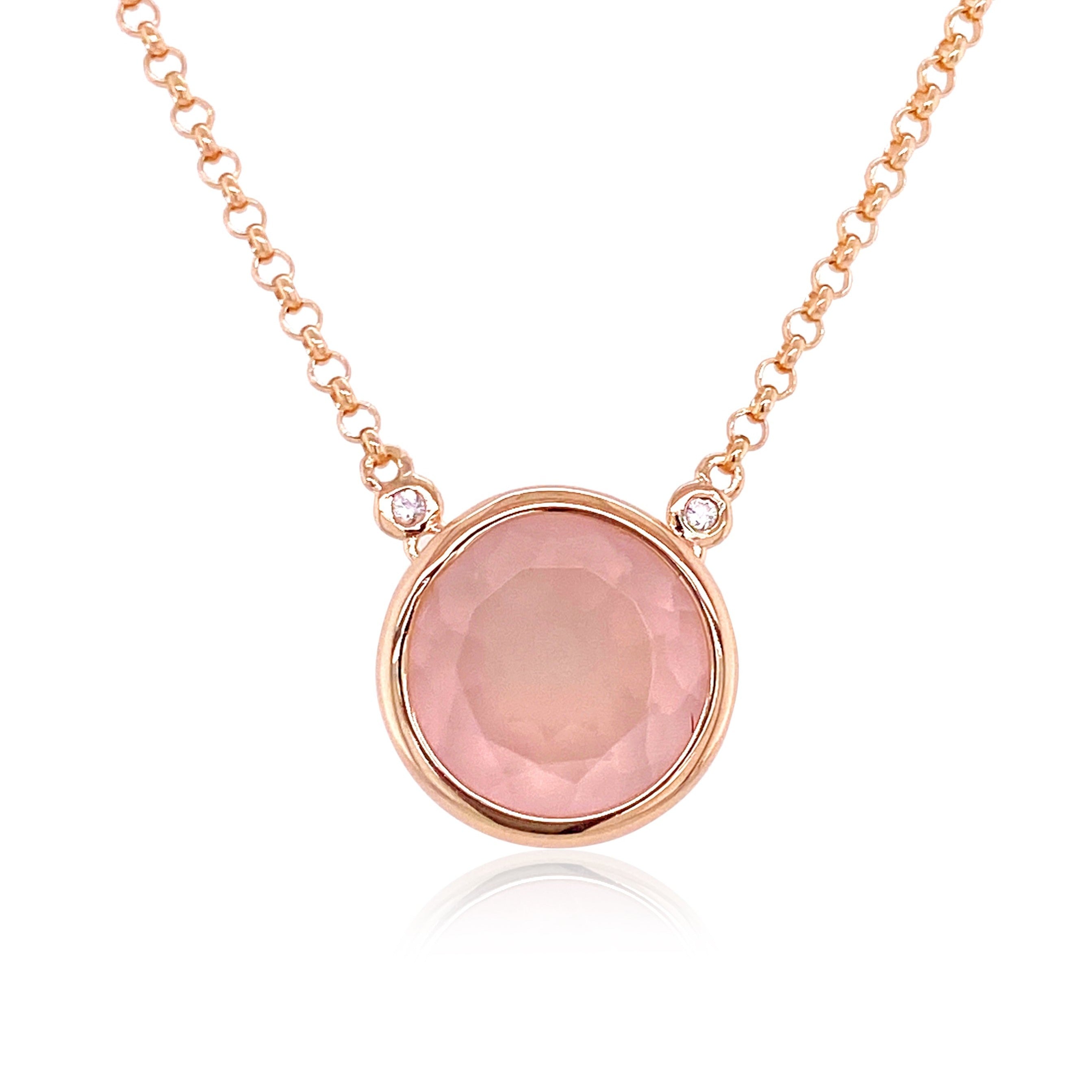 SIGNATURE Necklace (1287) - Rose Quartz / RG