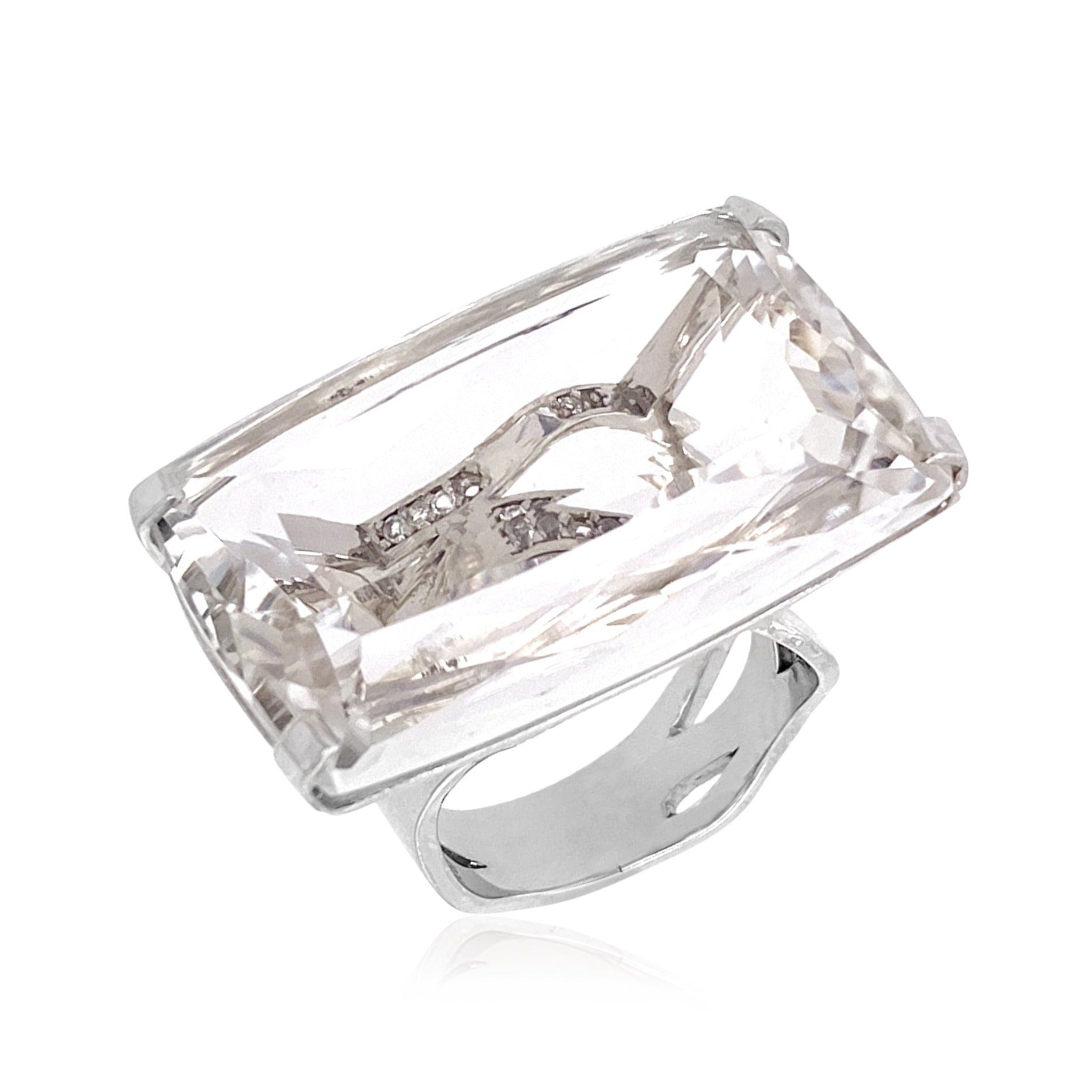 TRANSPARENZA Ring (0777) - Crystal / SS