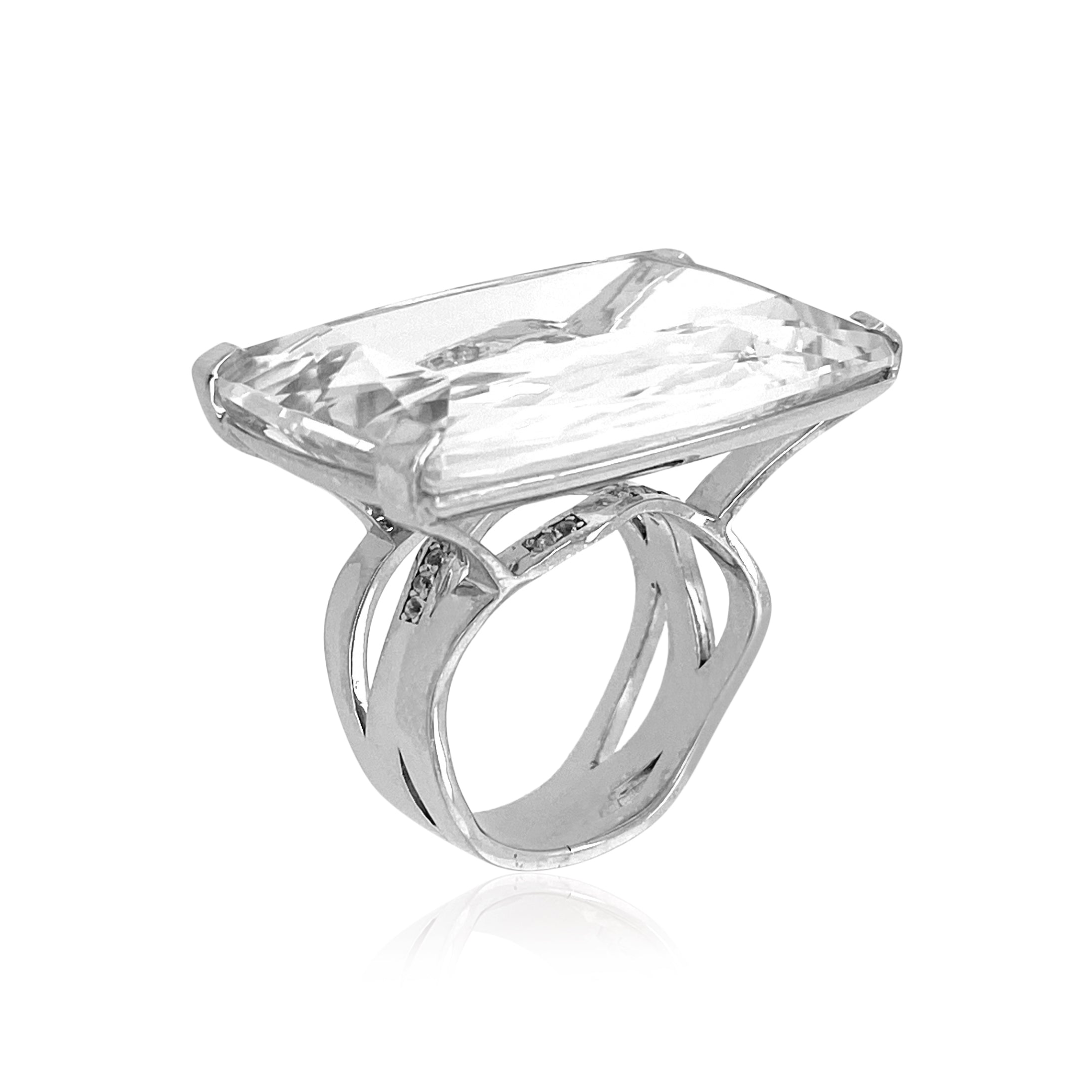 TRANSPARENZA Ring (0777) - Crystal / SS