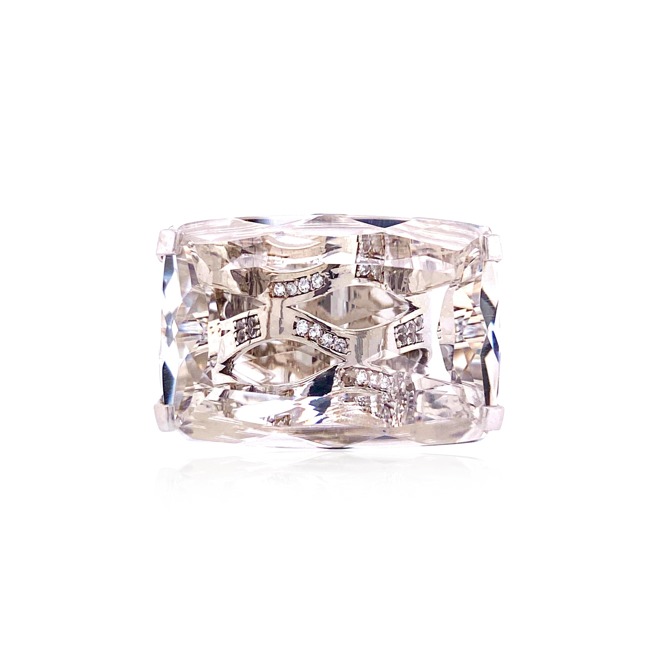 TRANSPARENZA Ring (0777) - Crystal / SS