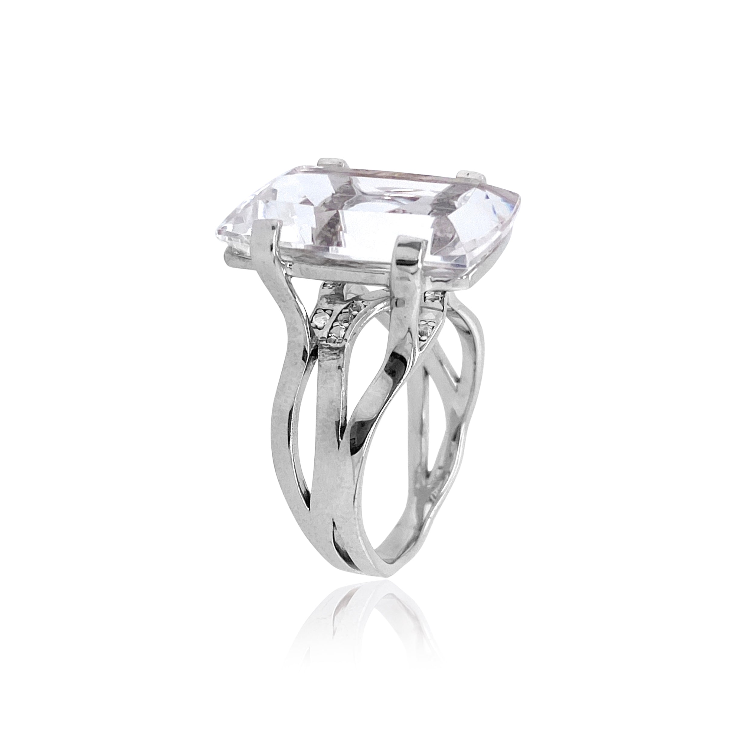 TRANSPARENZA Ring (0777) - Crystal / SS