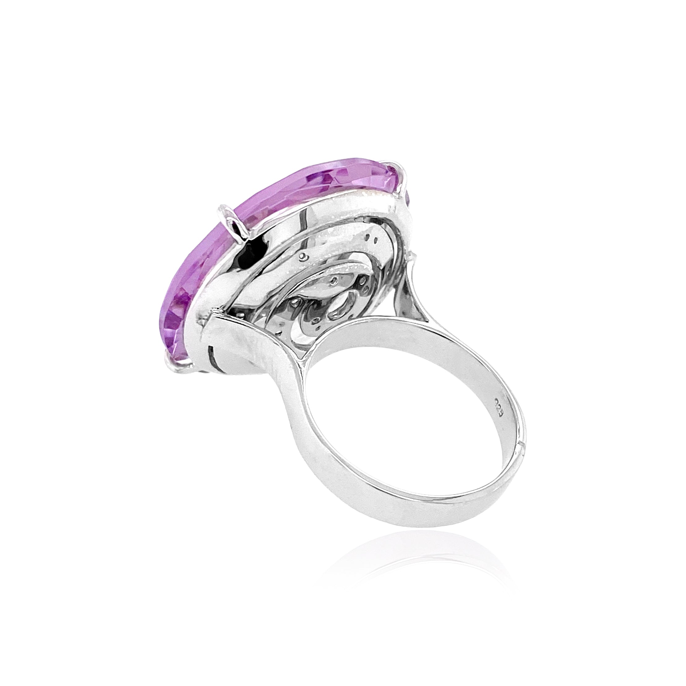 TRANSPARENZA Ring (0839) - Pink Amethyst / SS