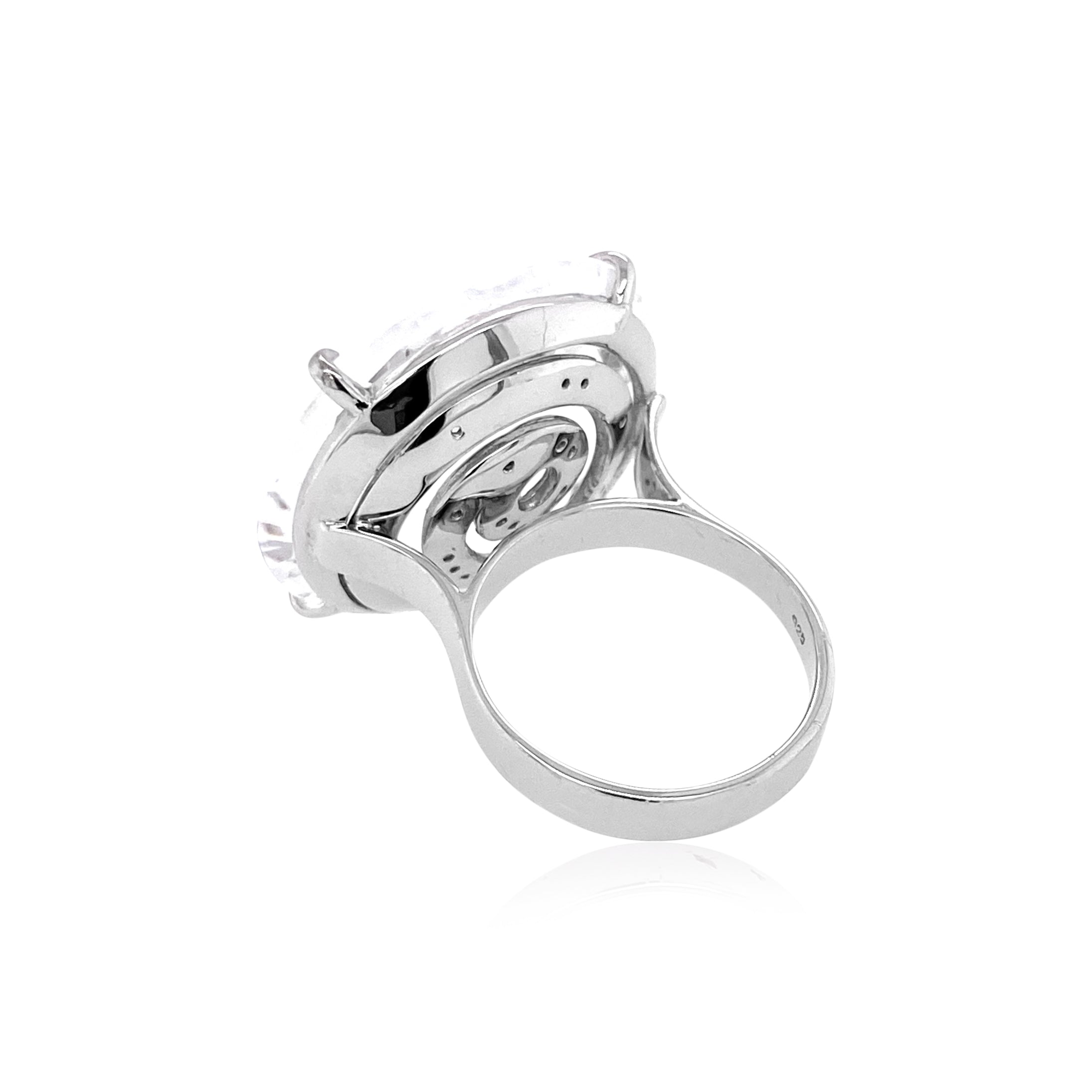 TRANSPARENZA Ring (0839) - Crystal / SS