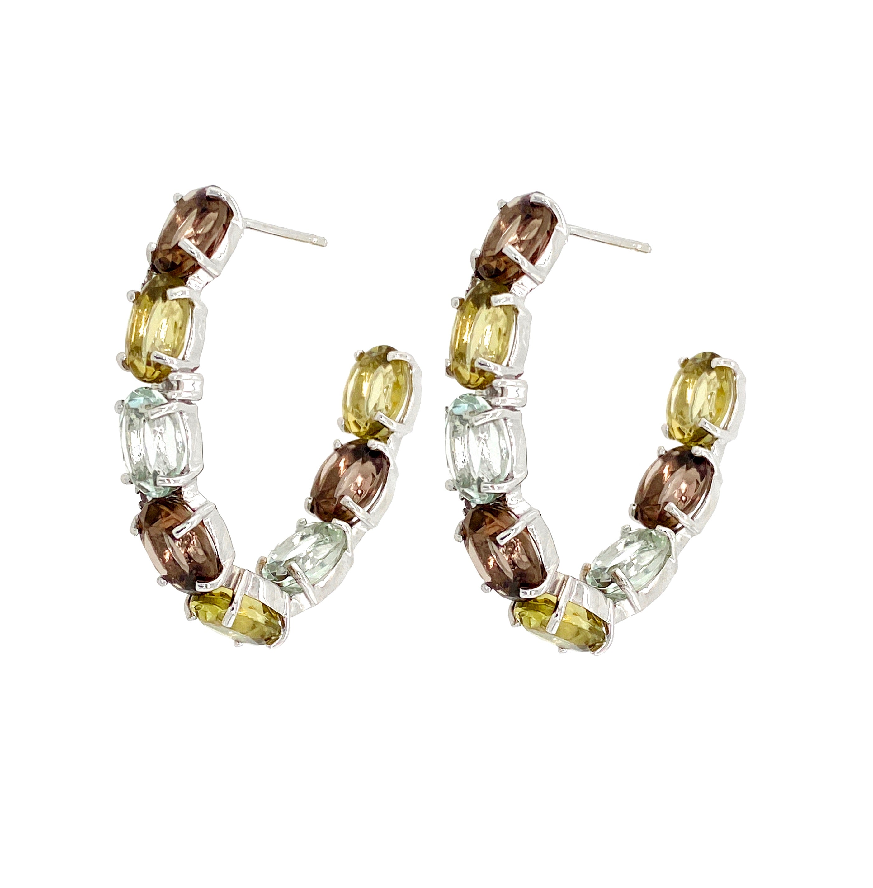 VILLA RICA Earrings - Mix Gemstones / SS