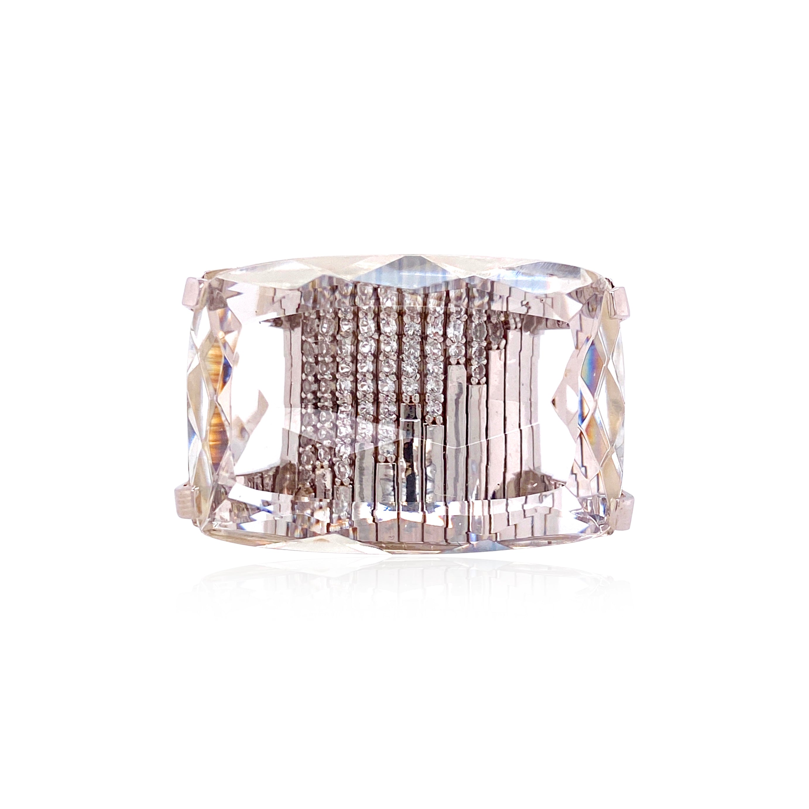 TRANSPARENZA Ring (0890) - Crystal / SS