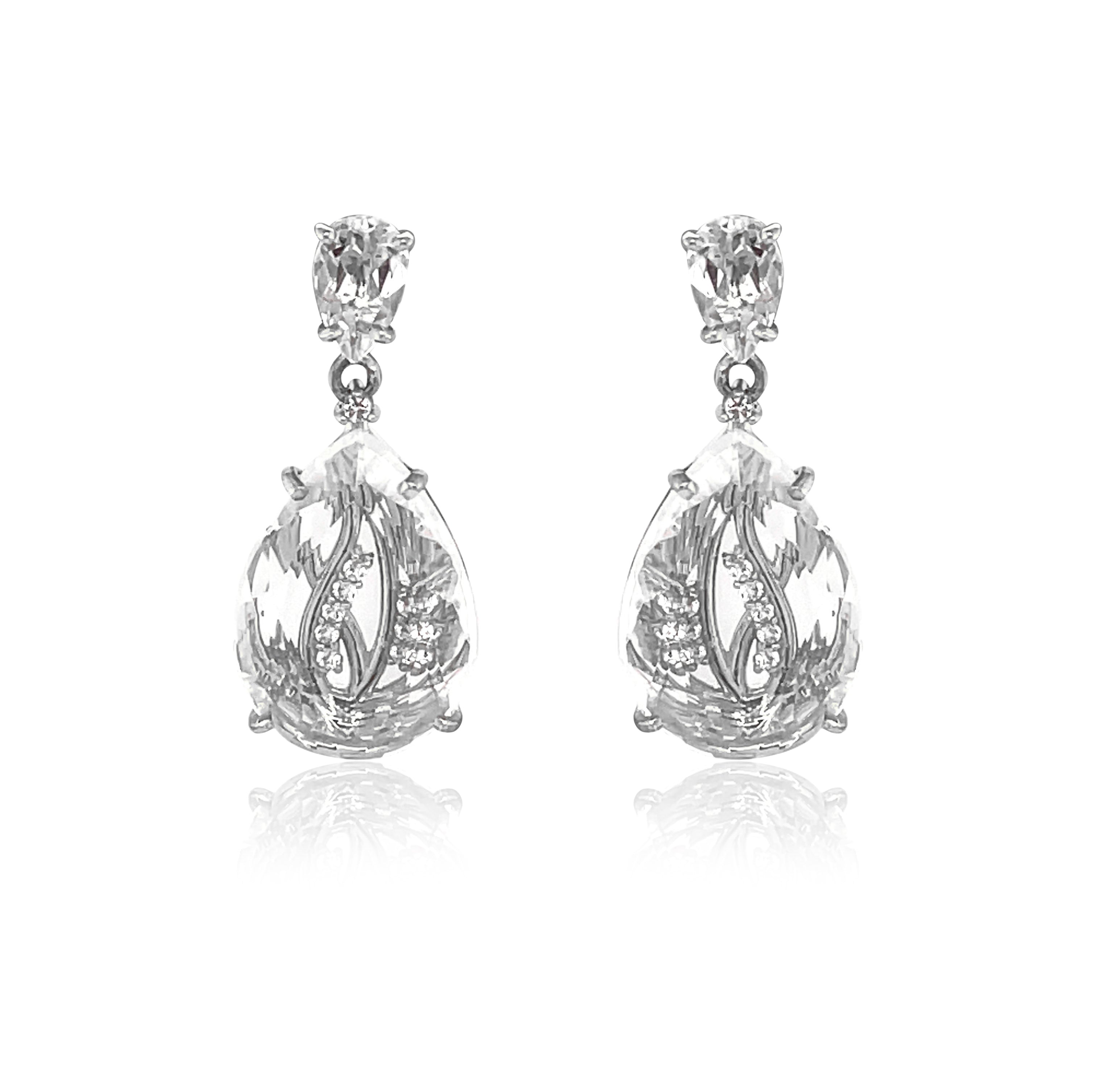 TRANSPARENZA Earrings (1052) - Crystal / SS