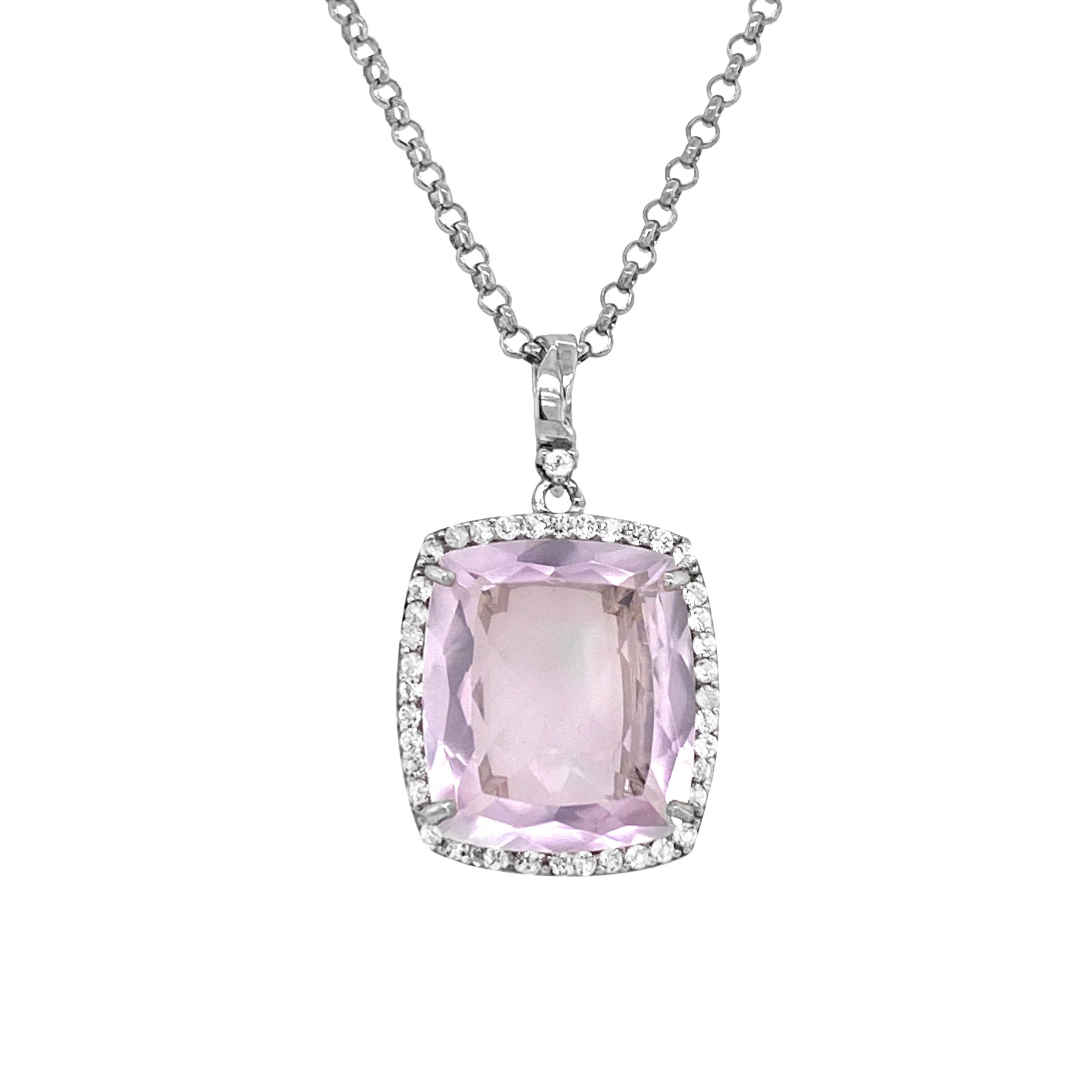 ECLECTIC Necklace (1134) - Pink Amethyst / SS