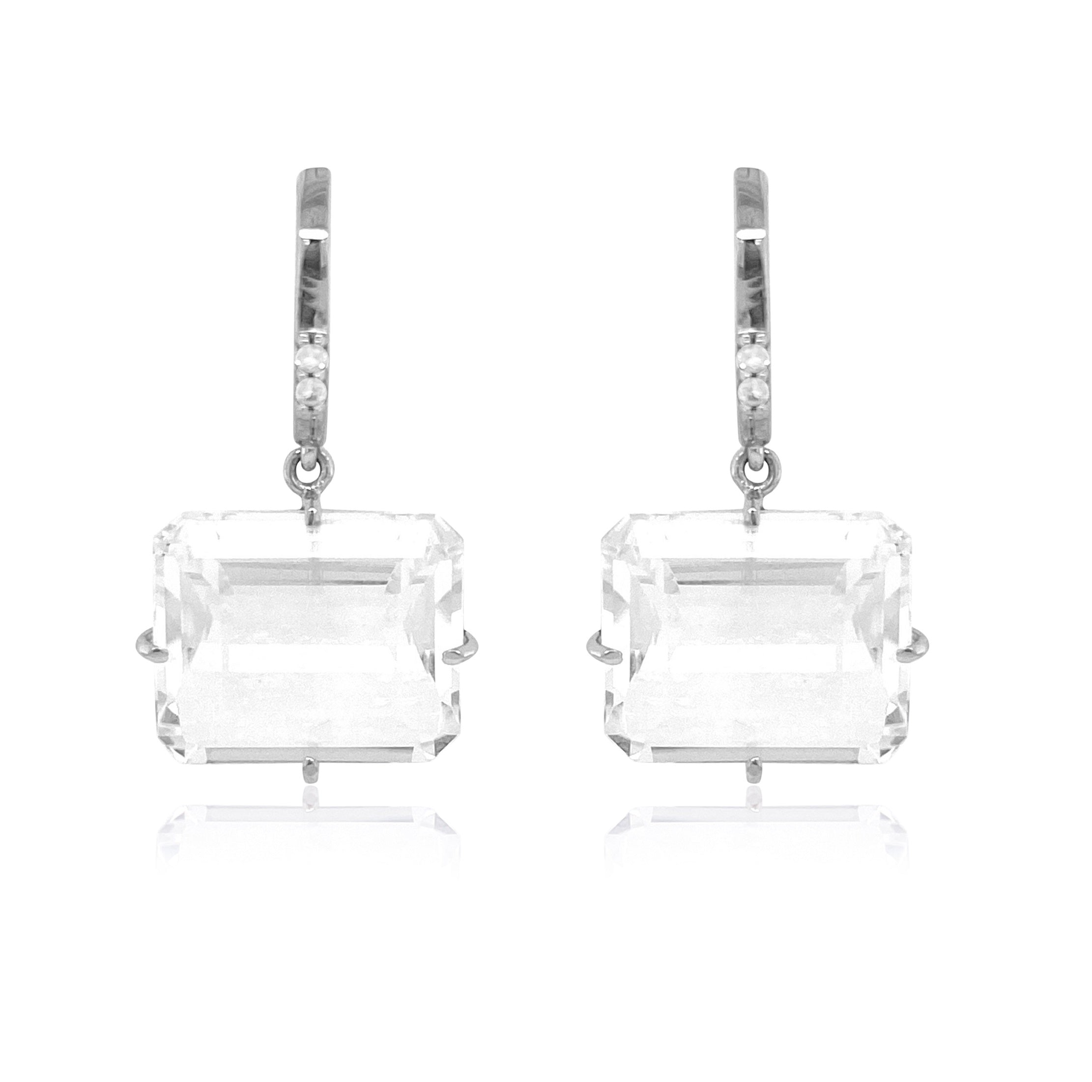 COLUNA Earrings (1156) - Crystal / SS