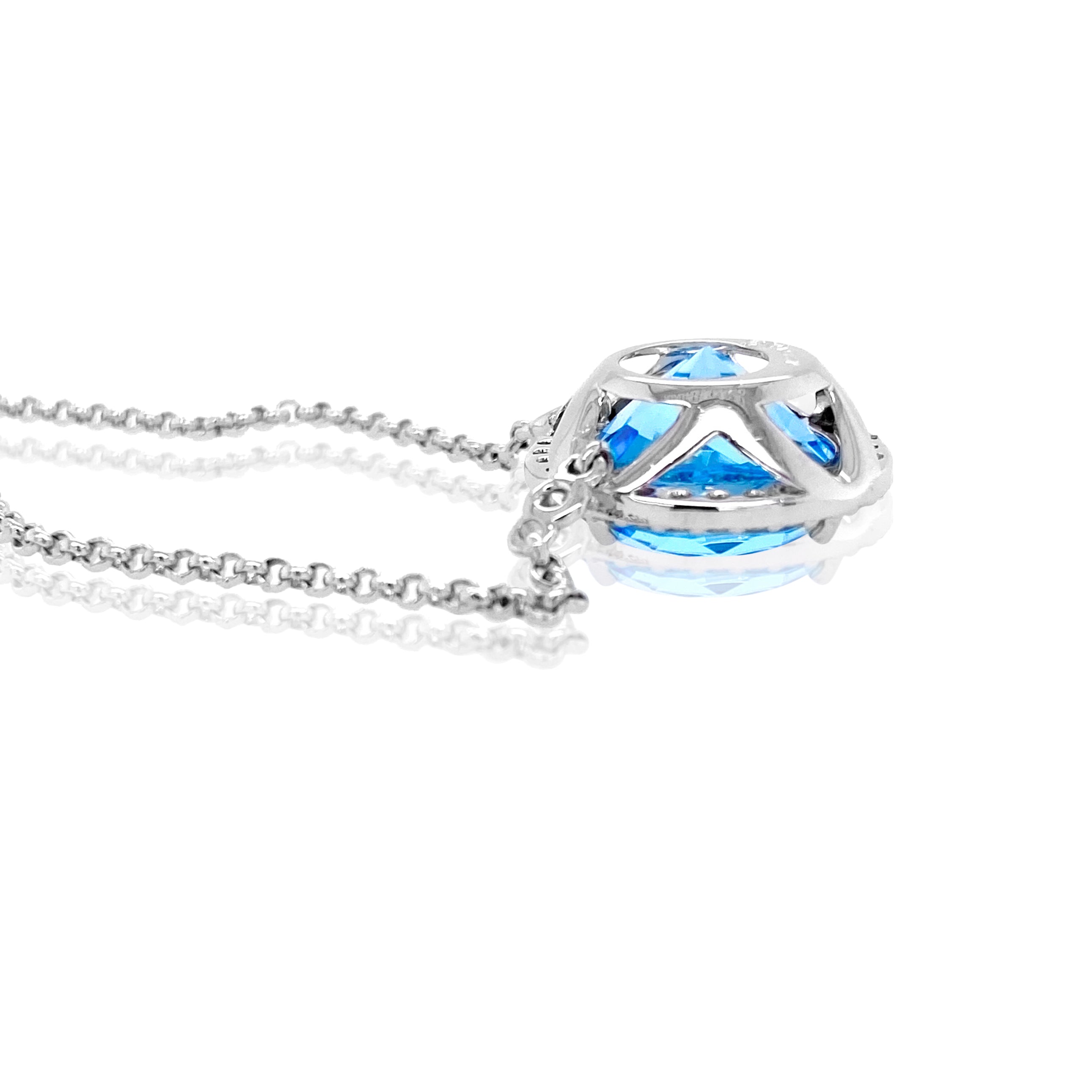 SIGNATURE Necklace (1287) - Blue Topaz / SS