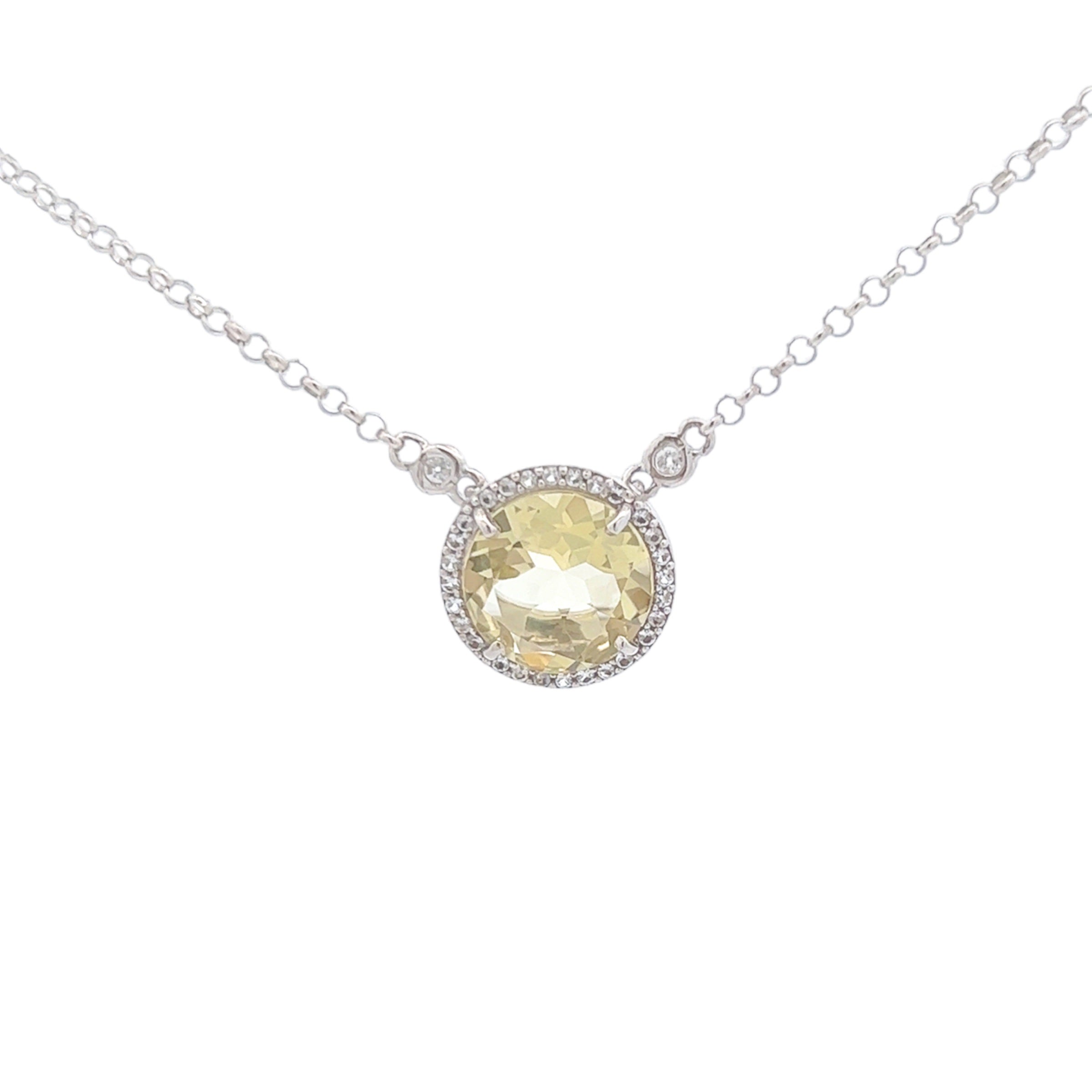 SIGNATURE Necklace (1287) - Lemon Citrine / SS