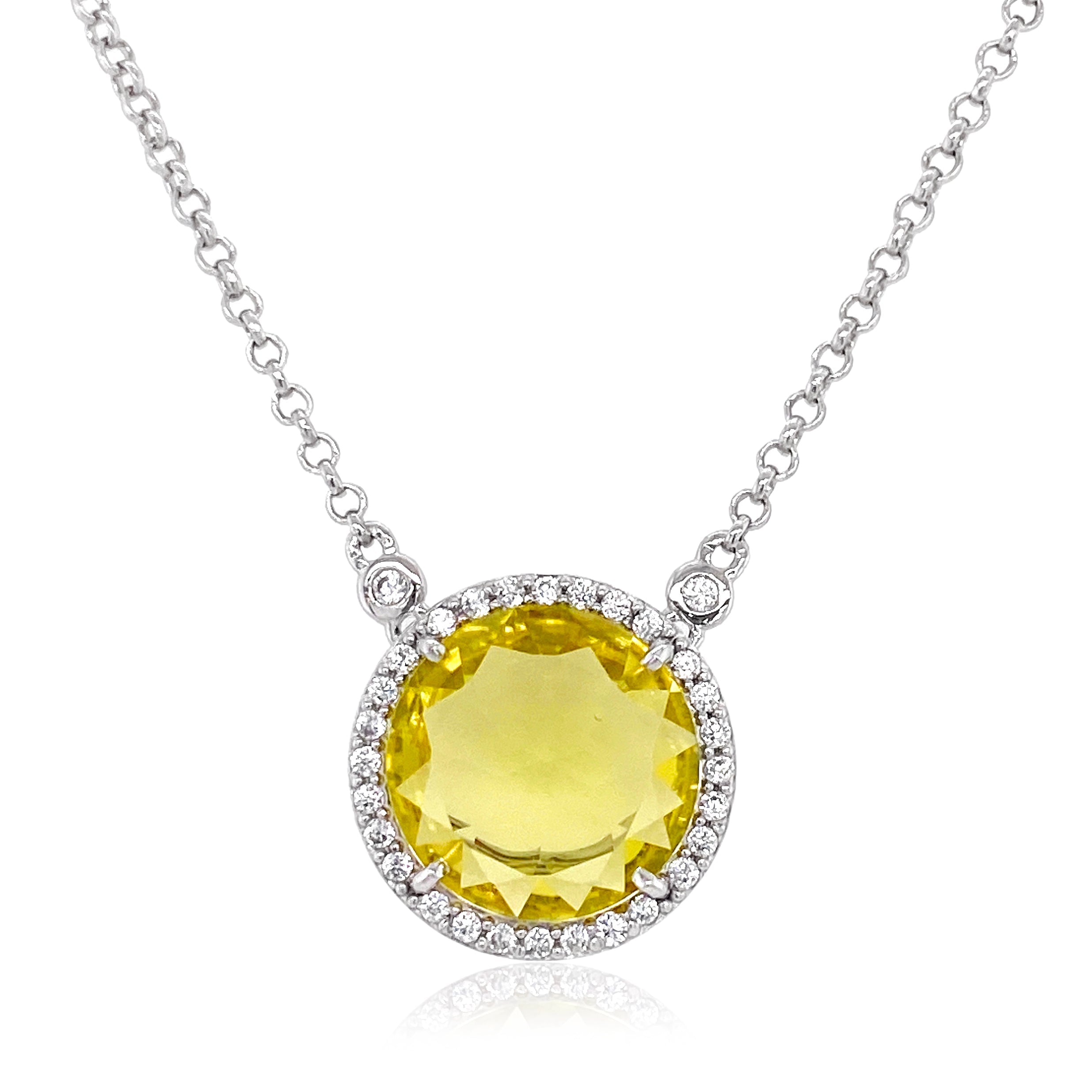 SIGNATURE Necklace (1287) - Lemon Citrine / SS