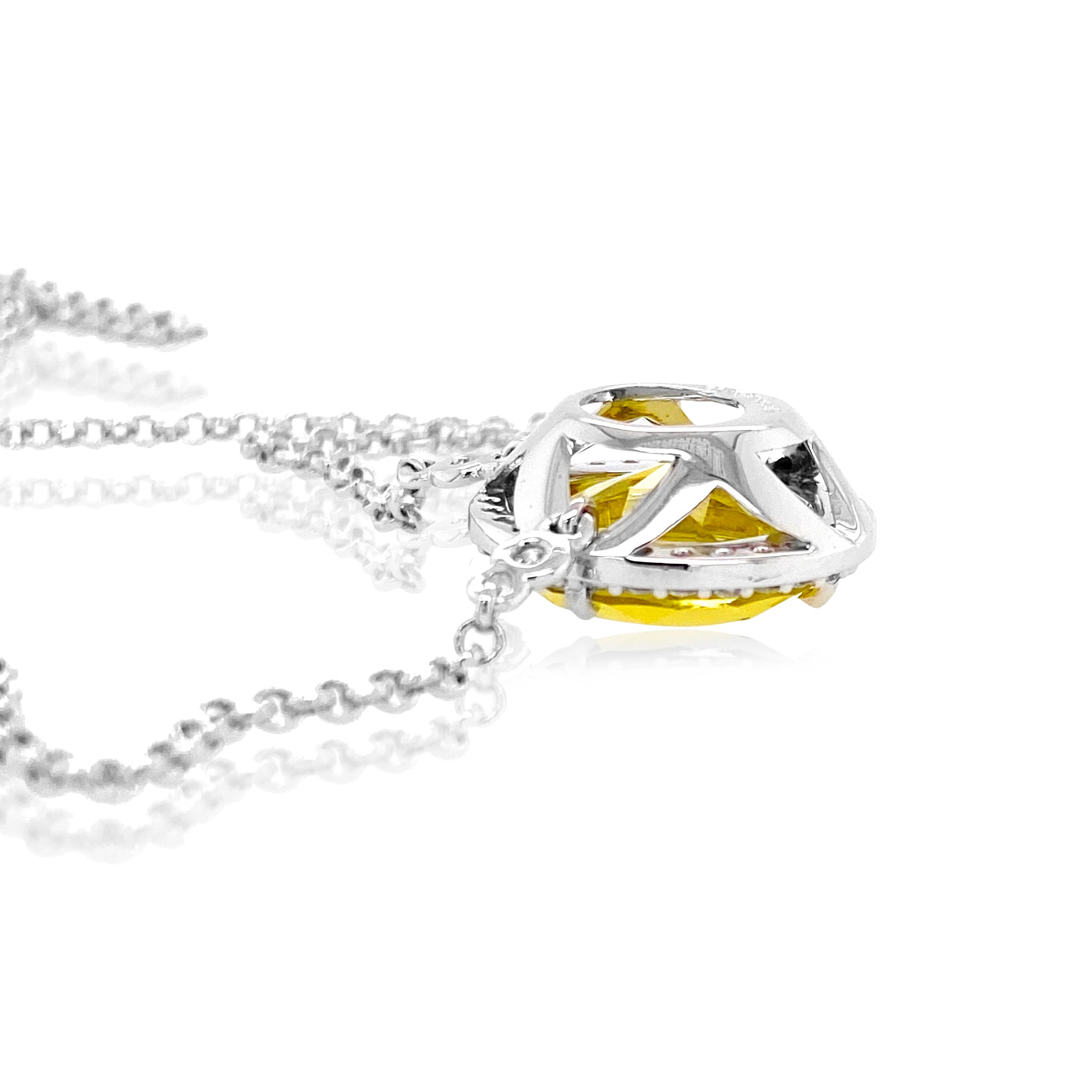 SIGNATURE Necklace (1287) - Lemon Citrine / SS