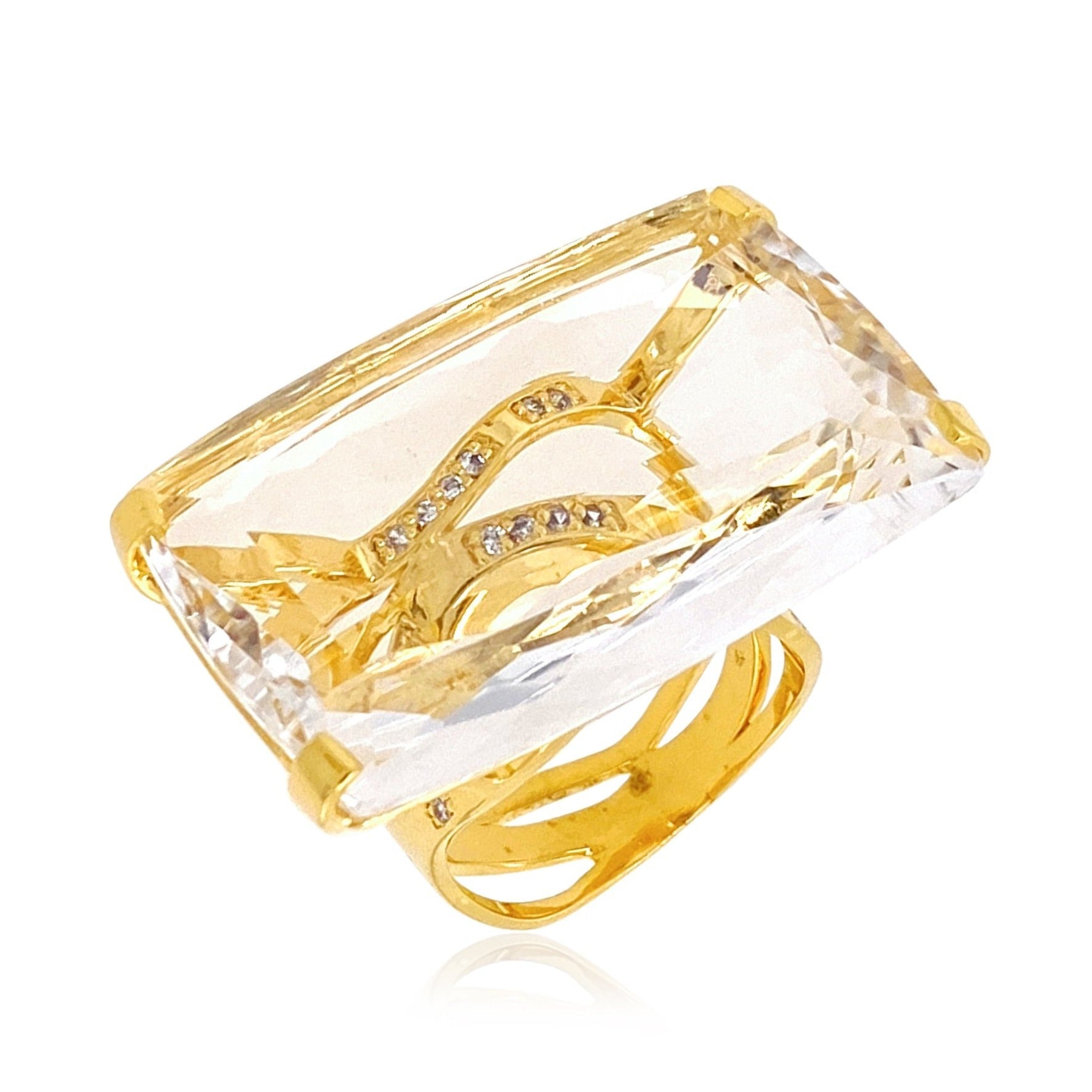 TRANSPARENZA Ring (0777) - Crystal / YG