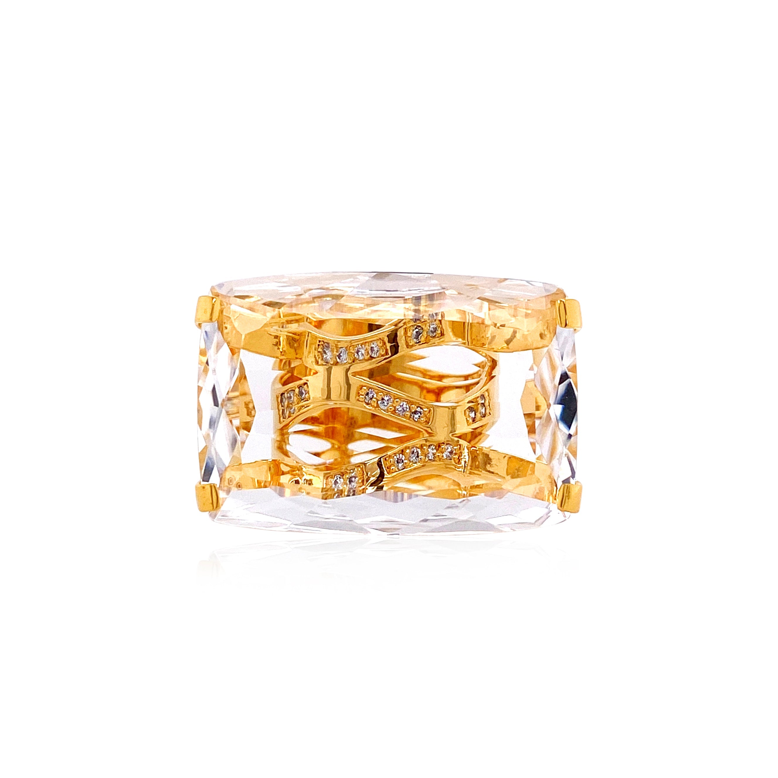 TRANSPARENZA Ring (0777) - Crystal / YG