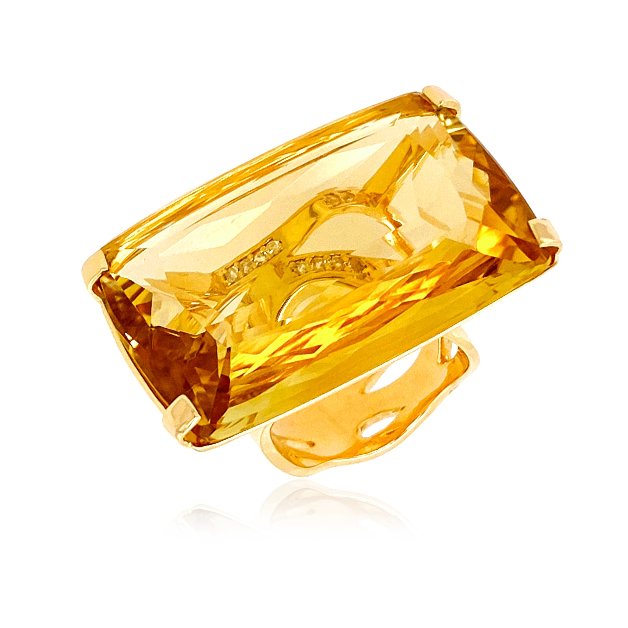 TRANSPARENZA Ring (0777) - Light Citrine / YG