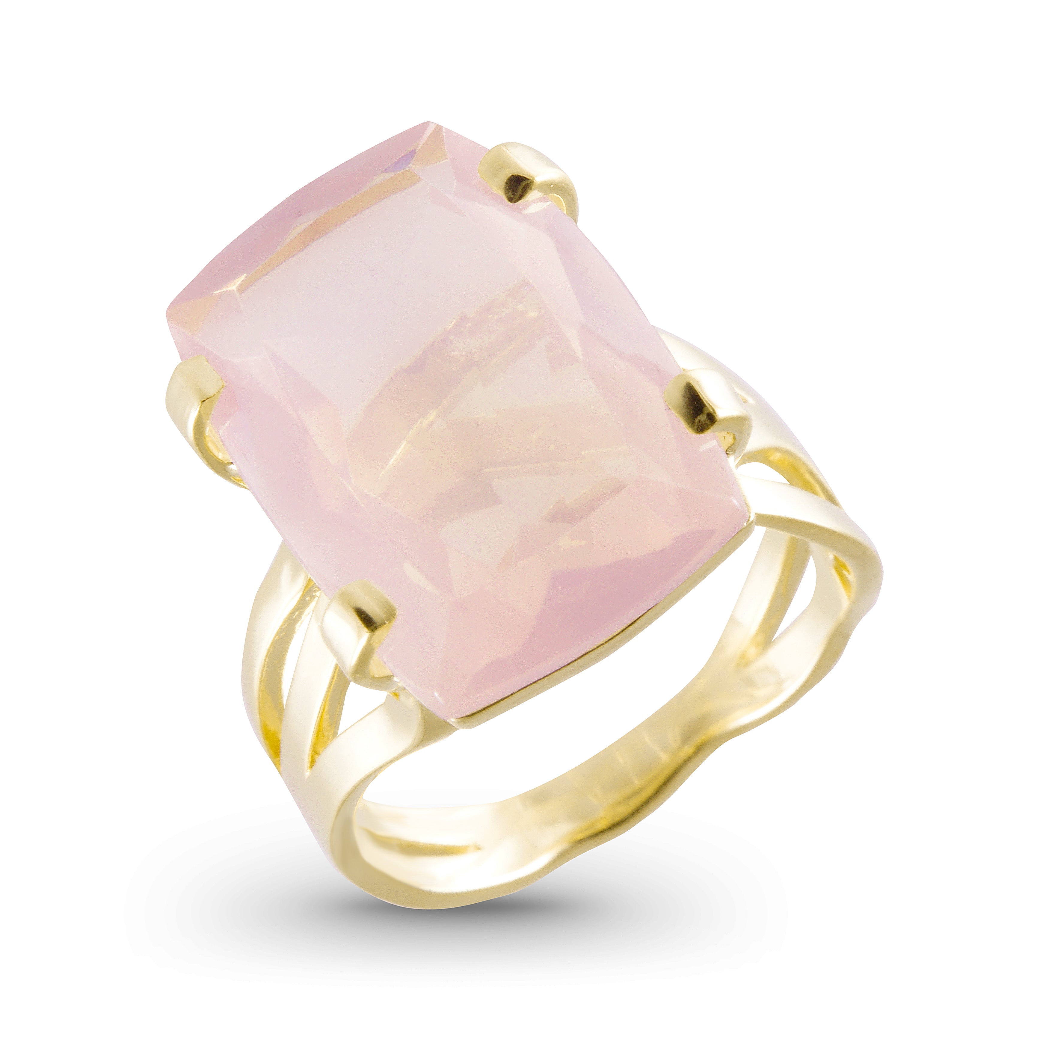 TRANSPARENZA Ring (0777) - Rose Quartz / YG