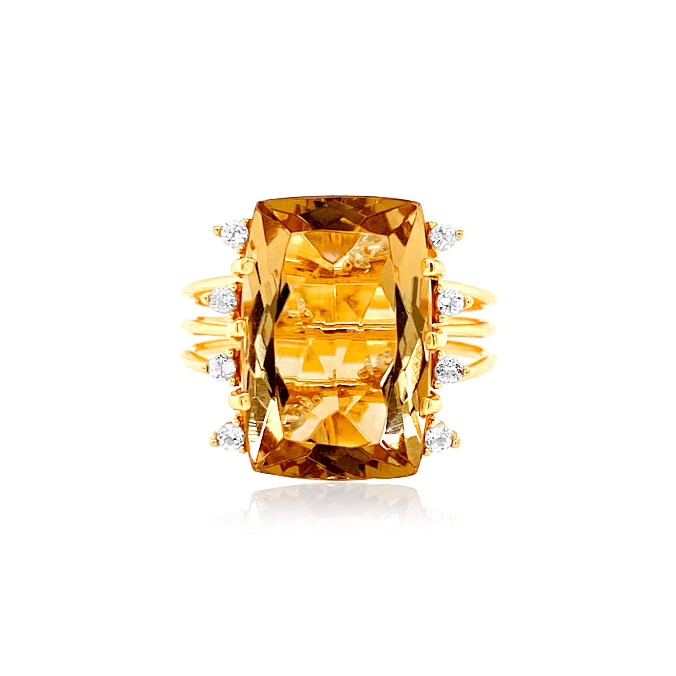 TRANSPARENZA Ring (0802) - Light Citrine / YG