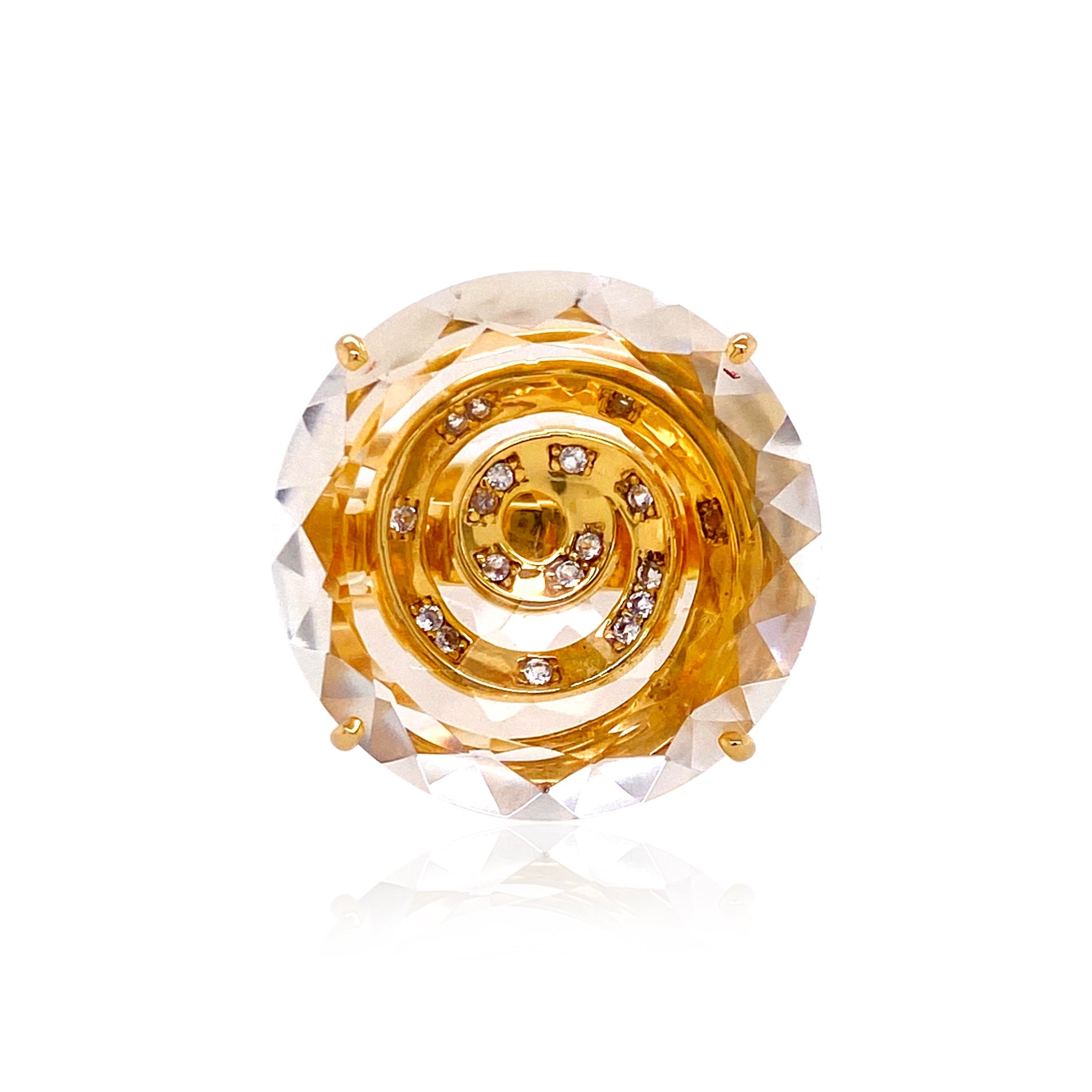 TRANSPARENZA Ring (0839) - Crystal / YG