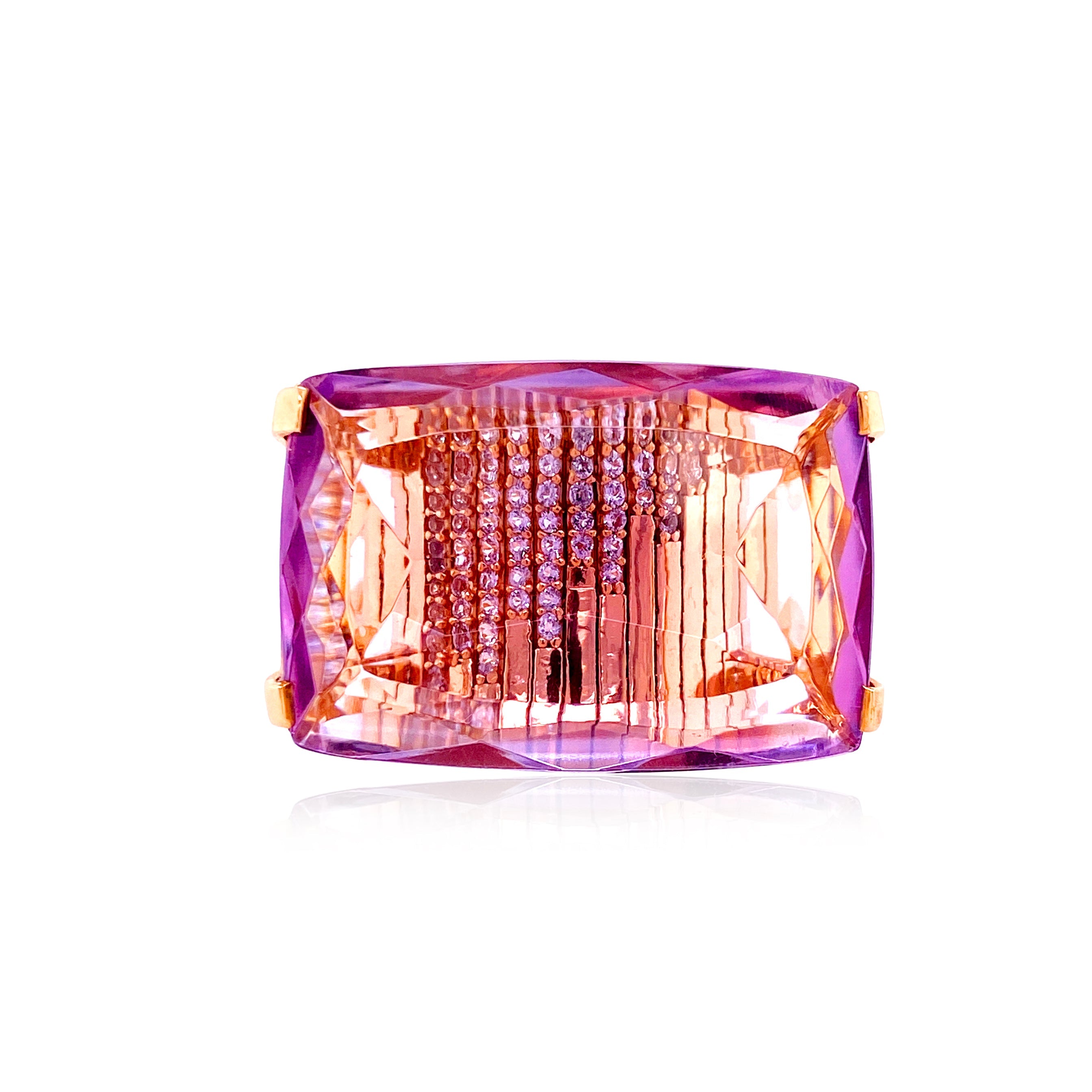 TRANSPARENZA Ring (0890) - Pink Amethsyt  / YG