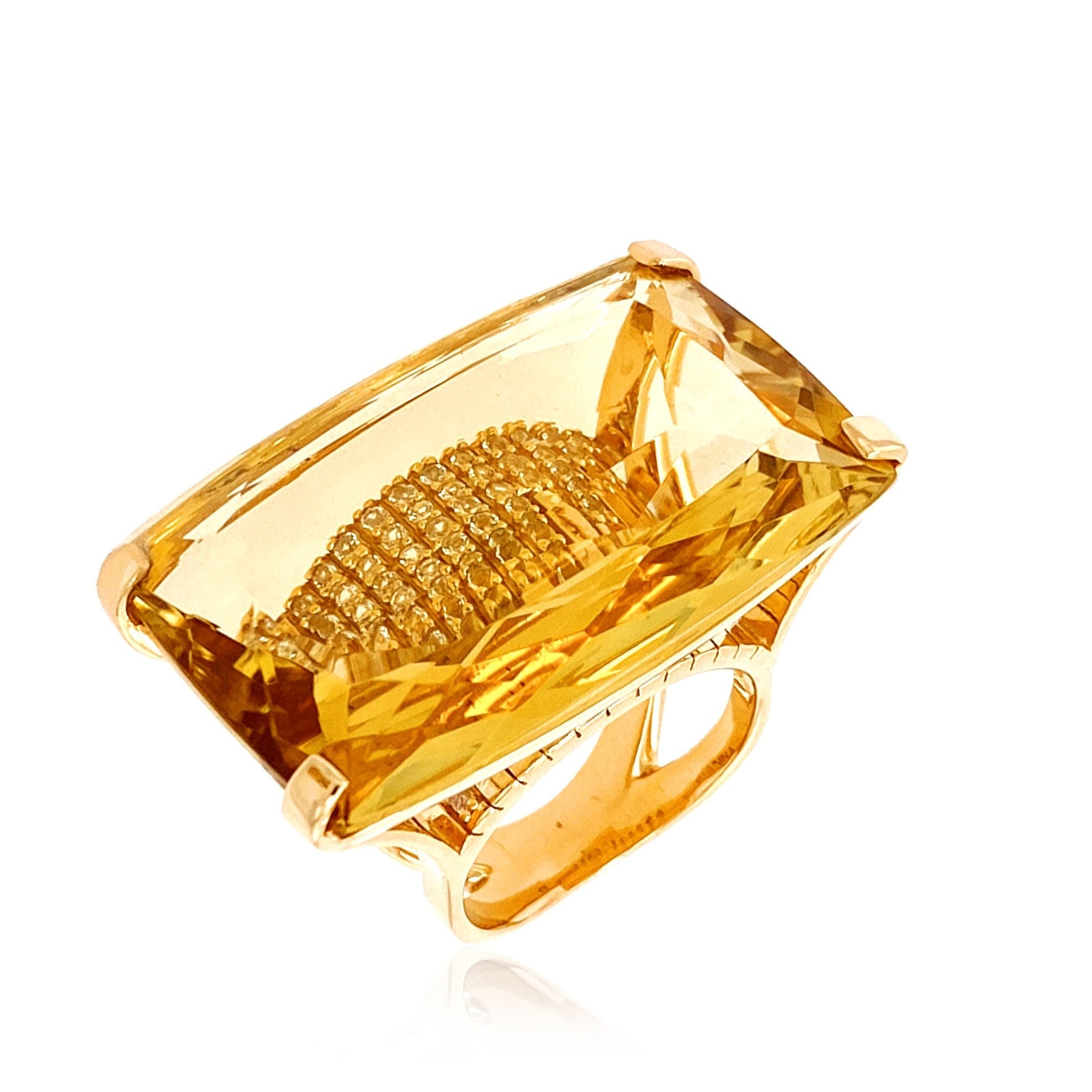 TRANSPARENZA Ring (0890) - Light Citrine  / YG