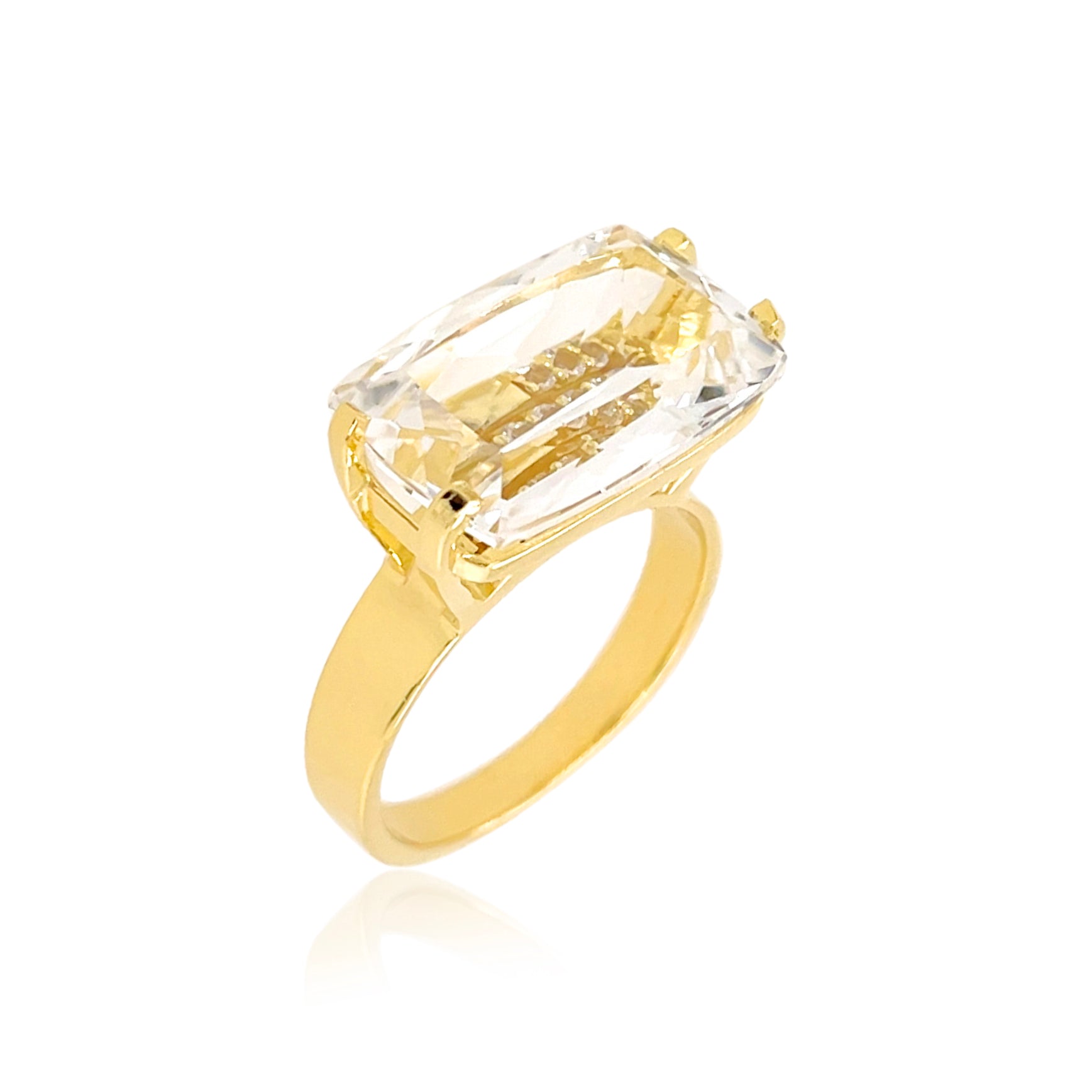 TRANSPARENZA Ring (0890) - Crystal / YG