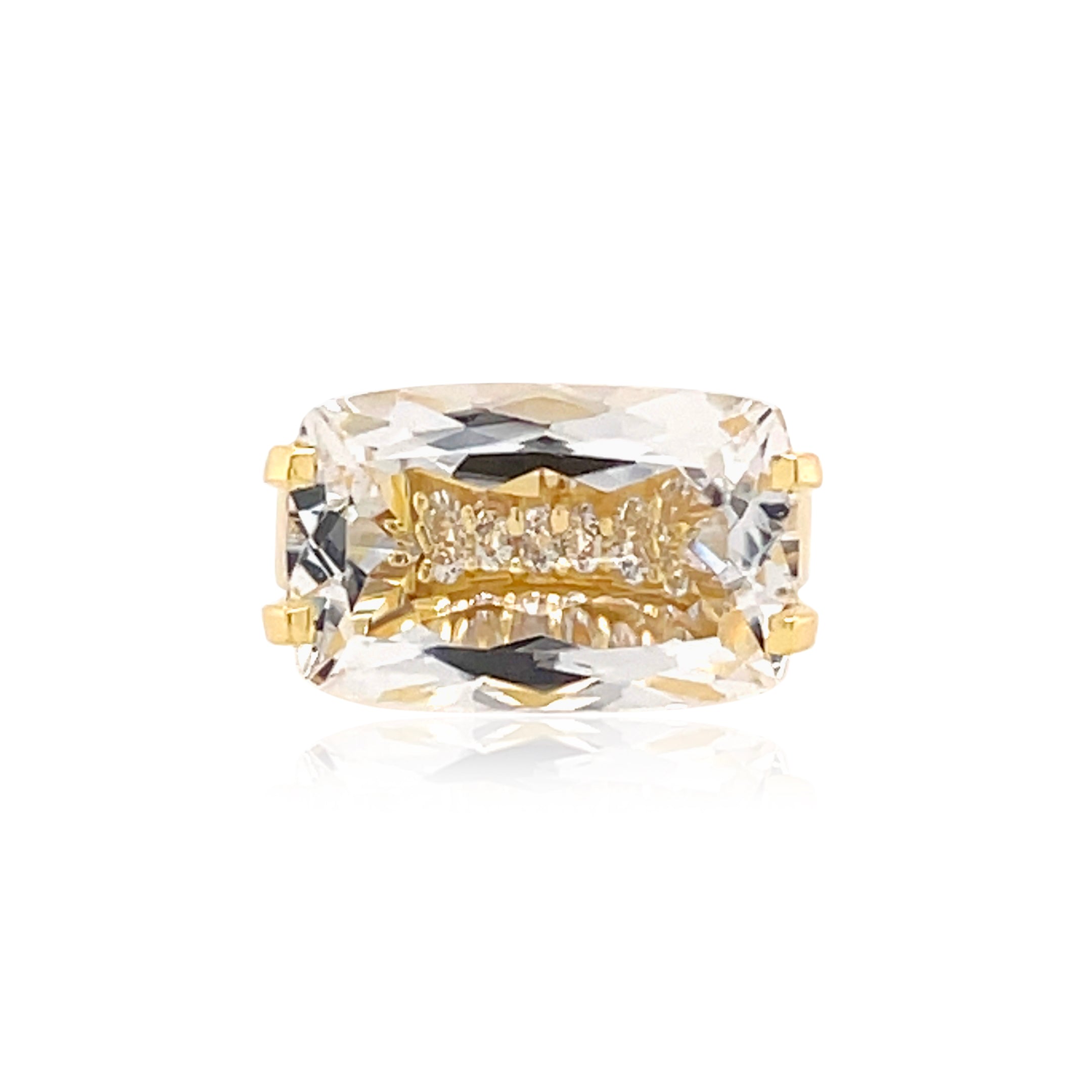 TRANSPARENZA Ring (0890) - Crystal / YG