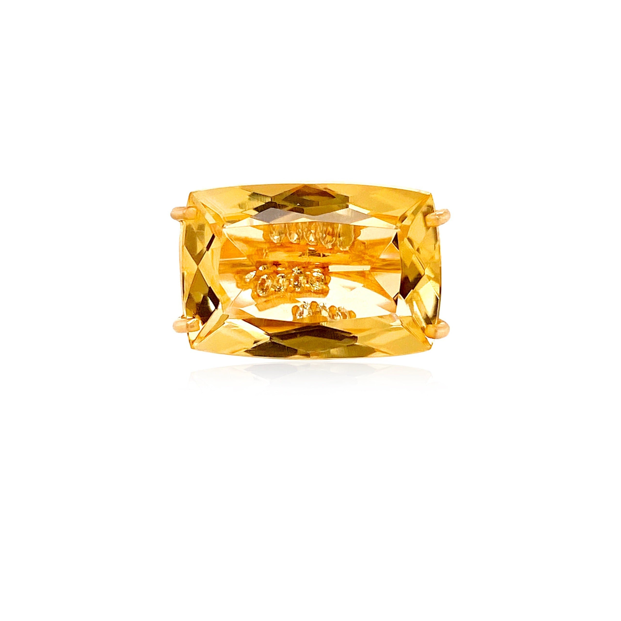 TRANSPARENZA Ring (1052) - Light Citrine / YG