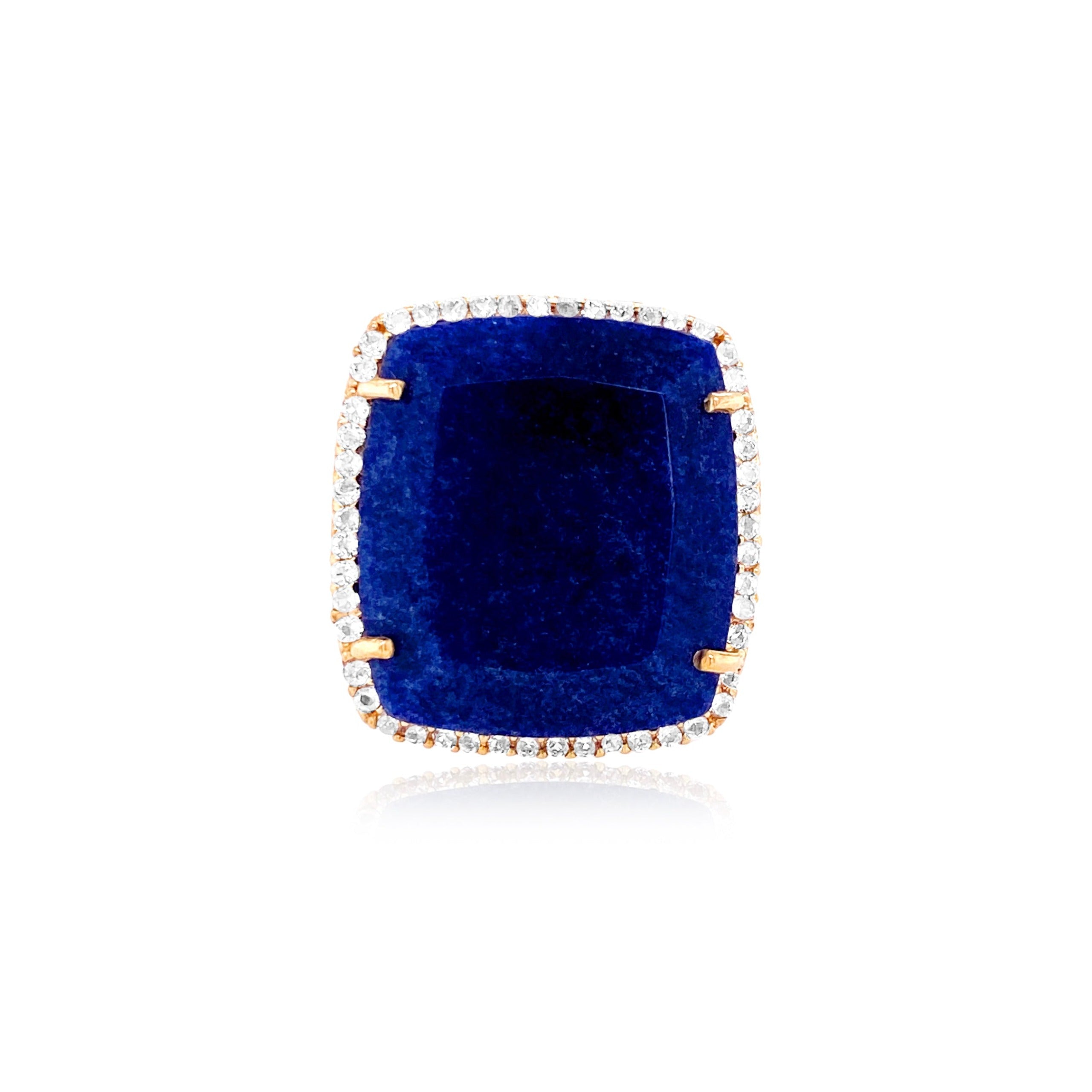 ECLECTIC Ring (1134) - Navy Blue Quartz / YG