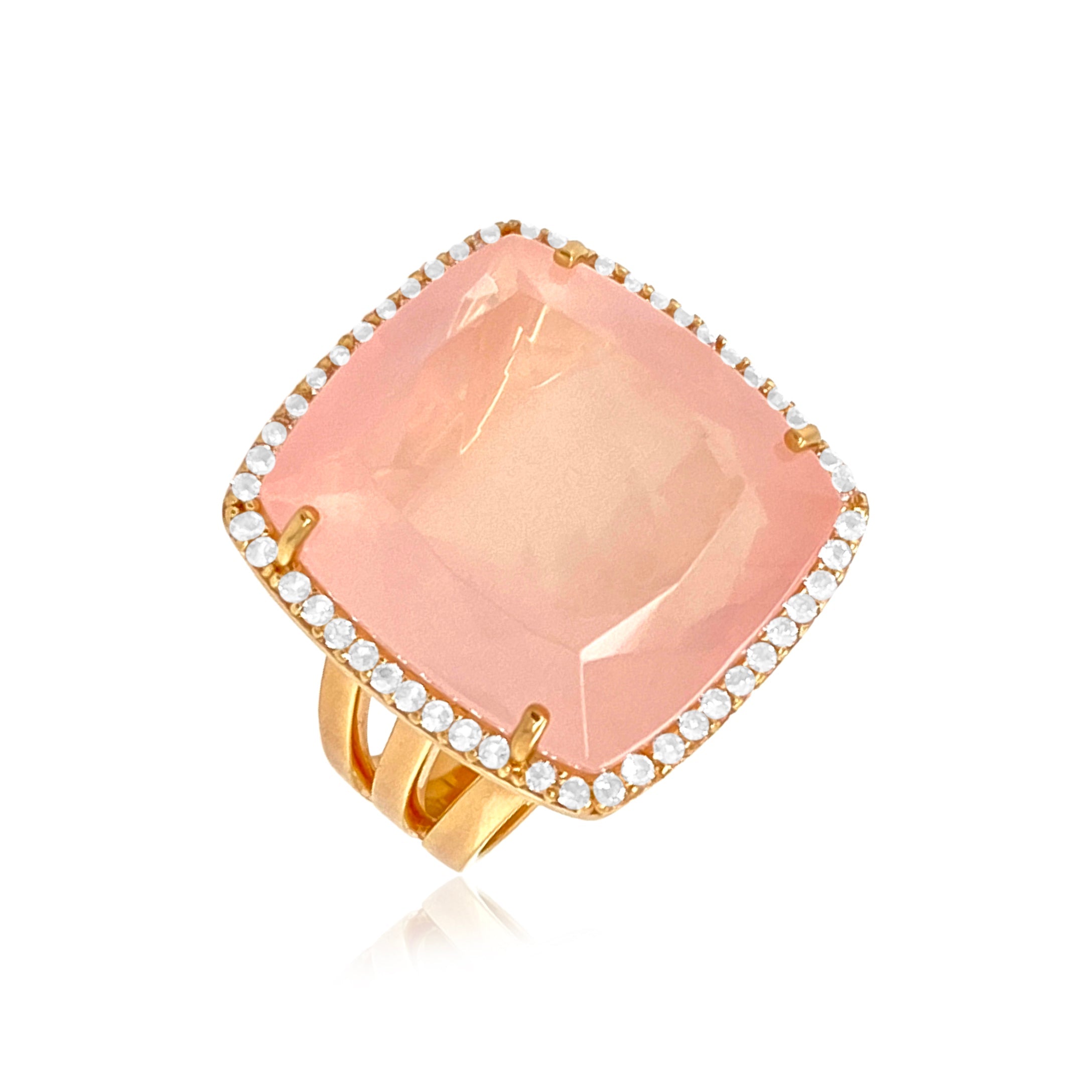 ECLECTIC Ring (1134) - Rose Quartz / RG