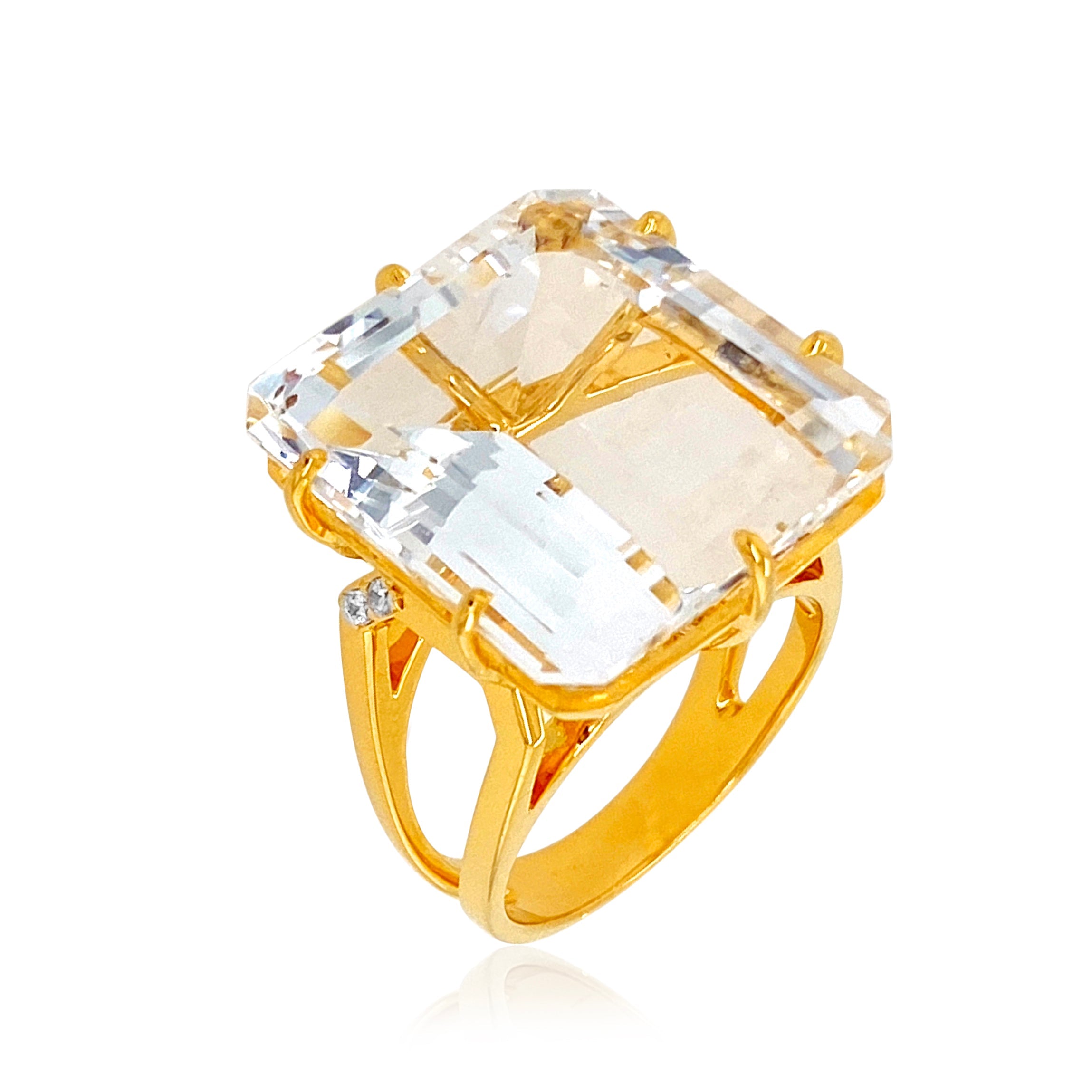 COLUNA Ring (1156) - Crystal / YG