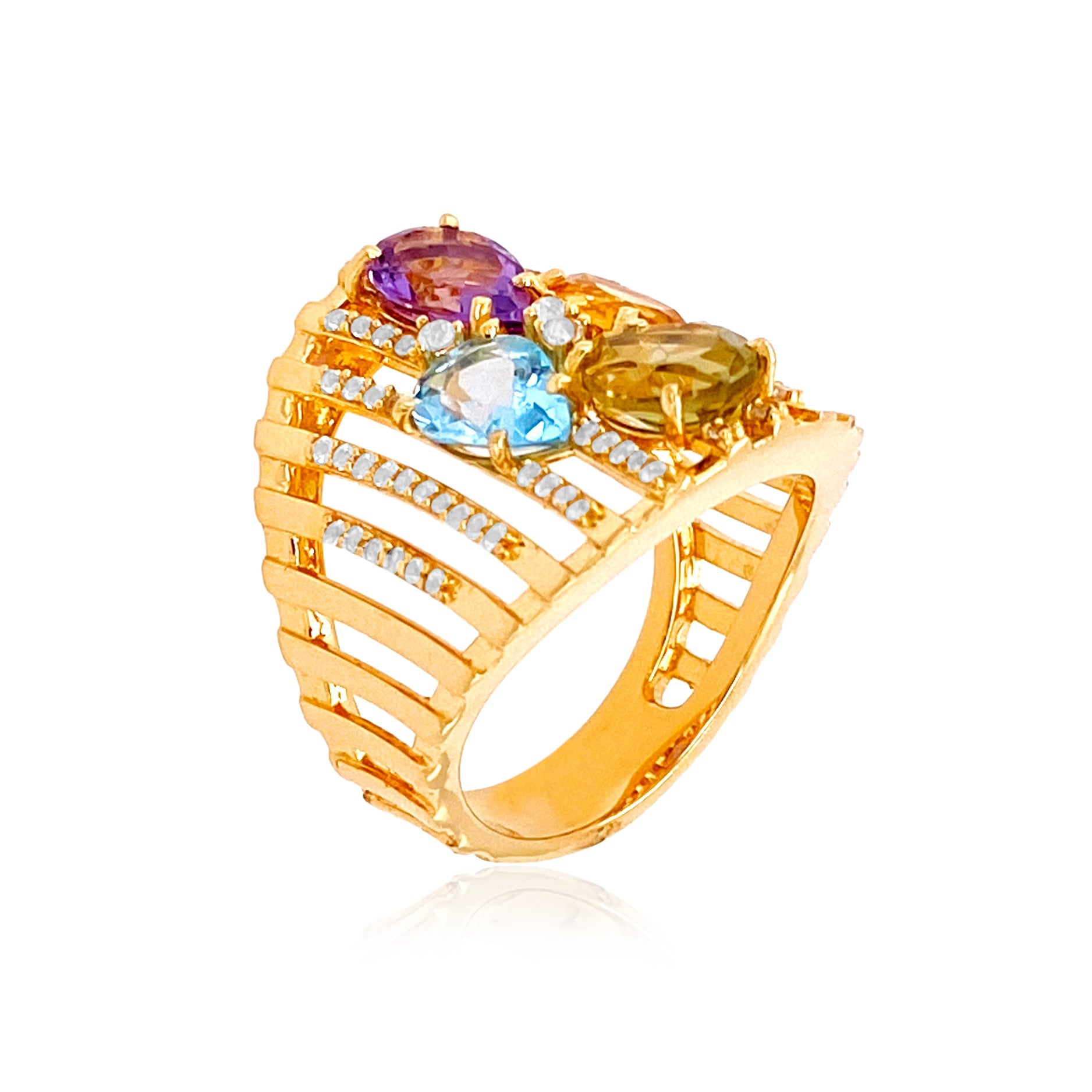 VILLA RICA Ring (1213) - Mixed Gemstones / YG