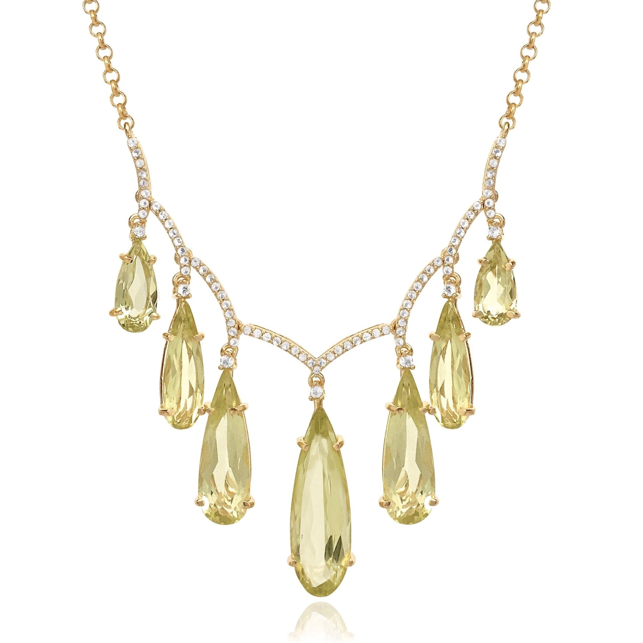 VILLA RICA Necklace (1213) - Lemon Citrine / YG