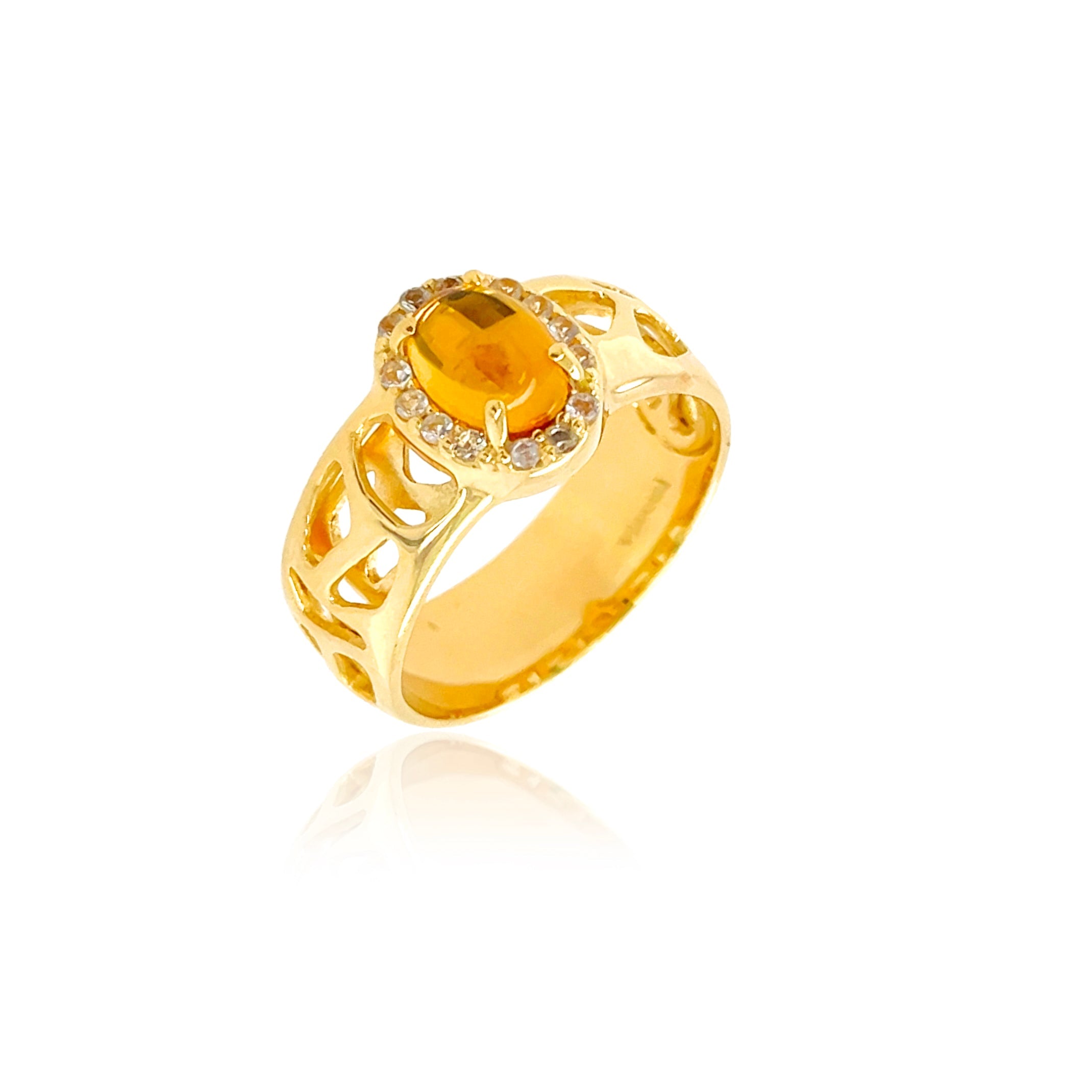 PULSE Ring (1286) - Citrine / YG