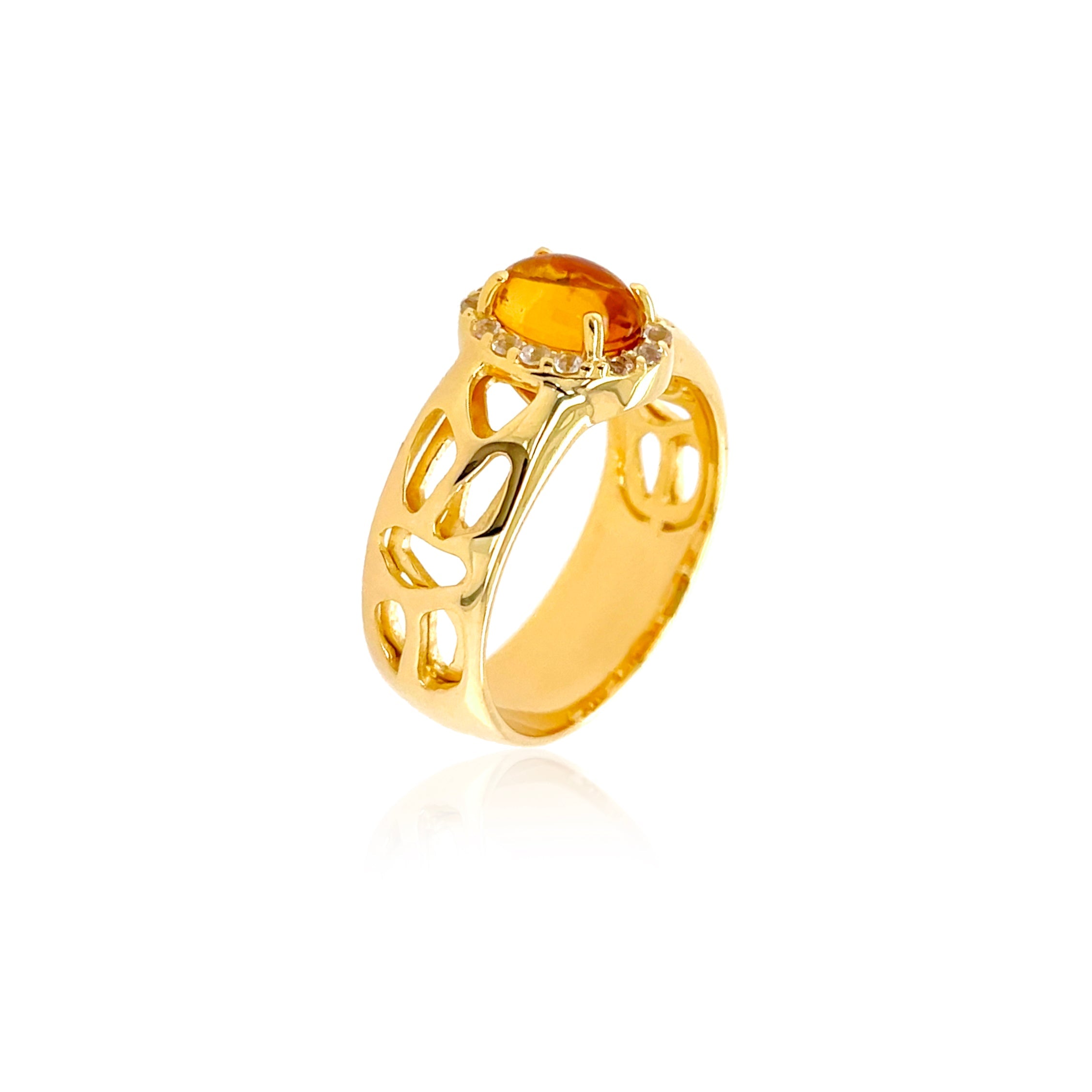 PULSE Ring (1286) - Citrine / YG