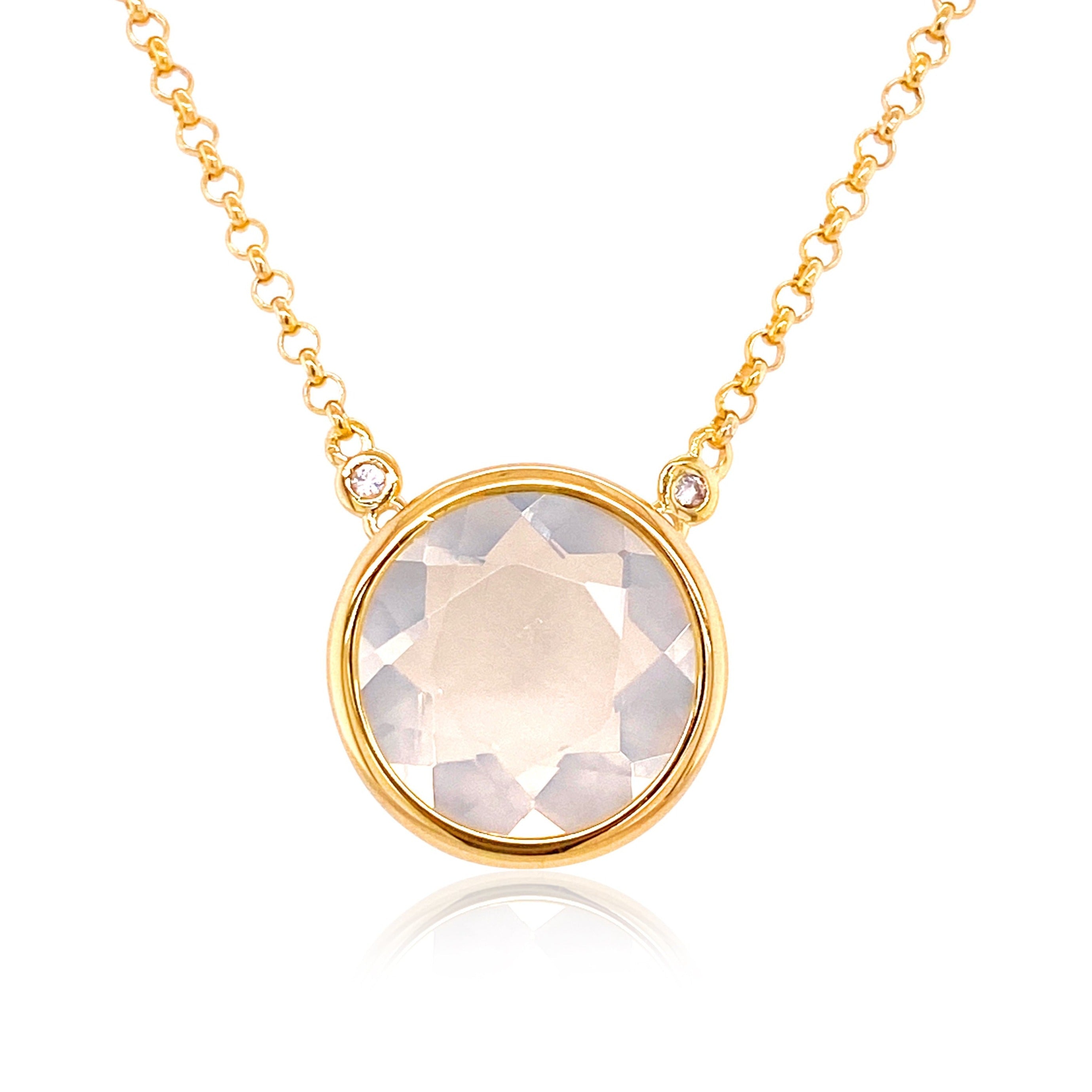 SIGNATURE Necklace (1287) - Opal Quartz / YG