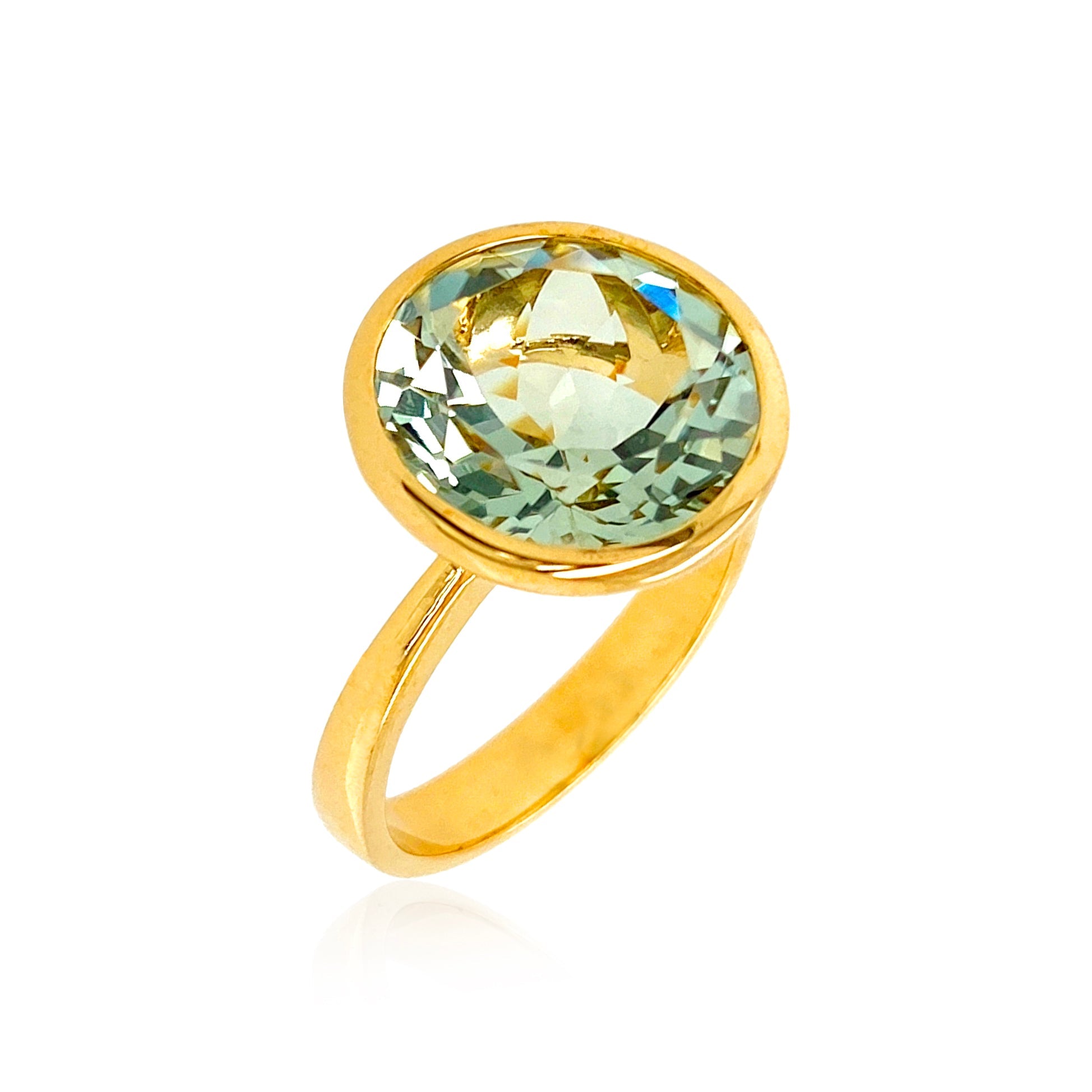 SIGNATURE Ring (1287) - Prasiolite / YG