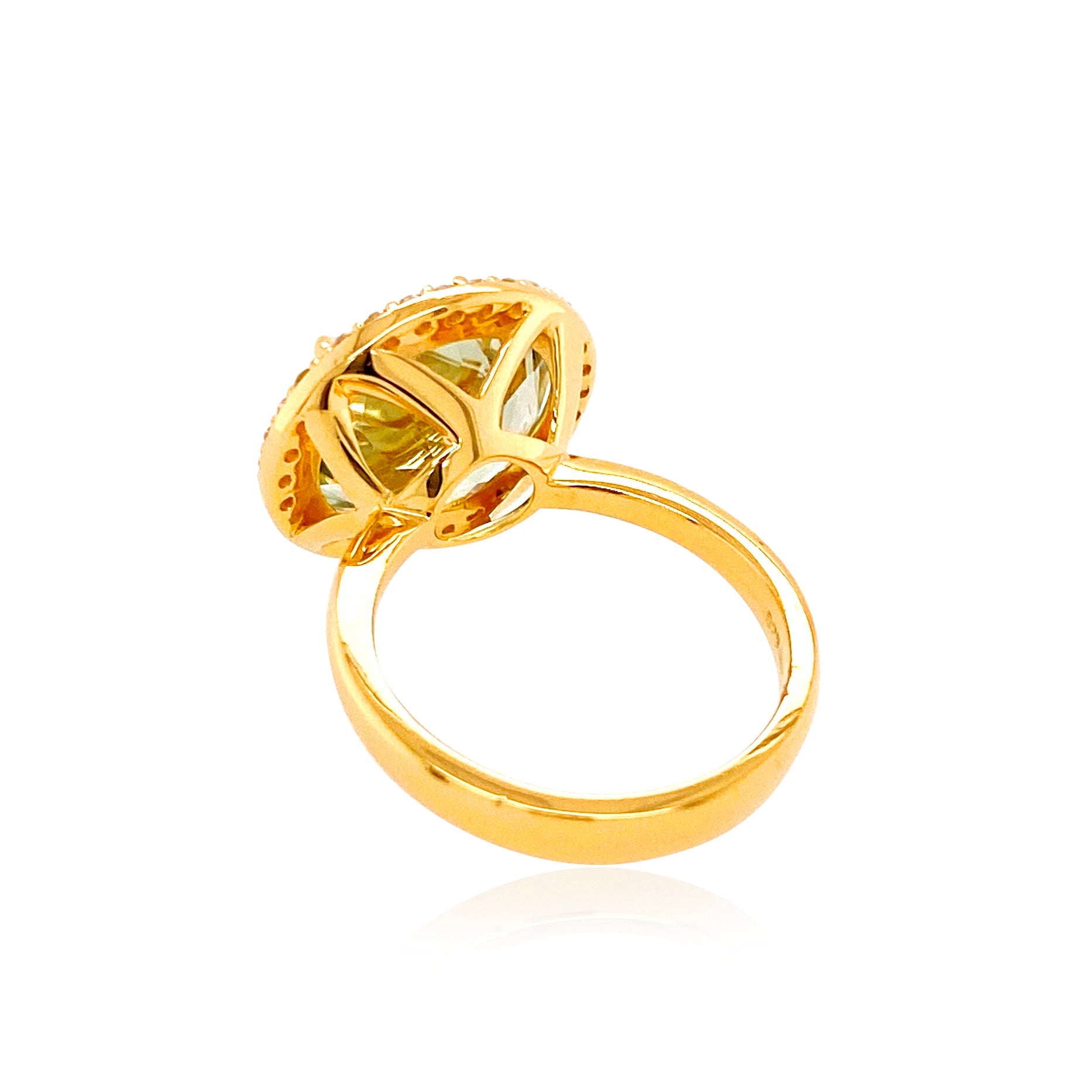 SIGNATURE Ring (1287) - Prasiolite / YG