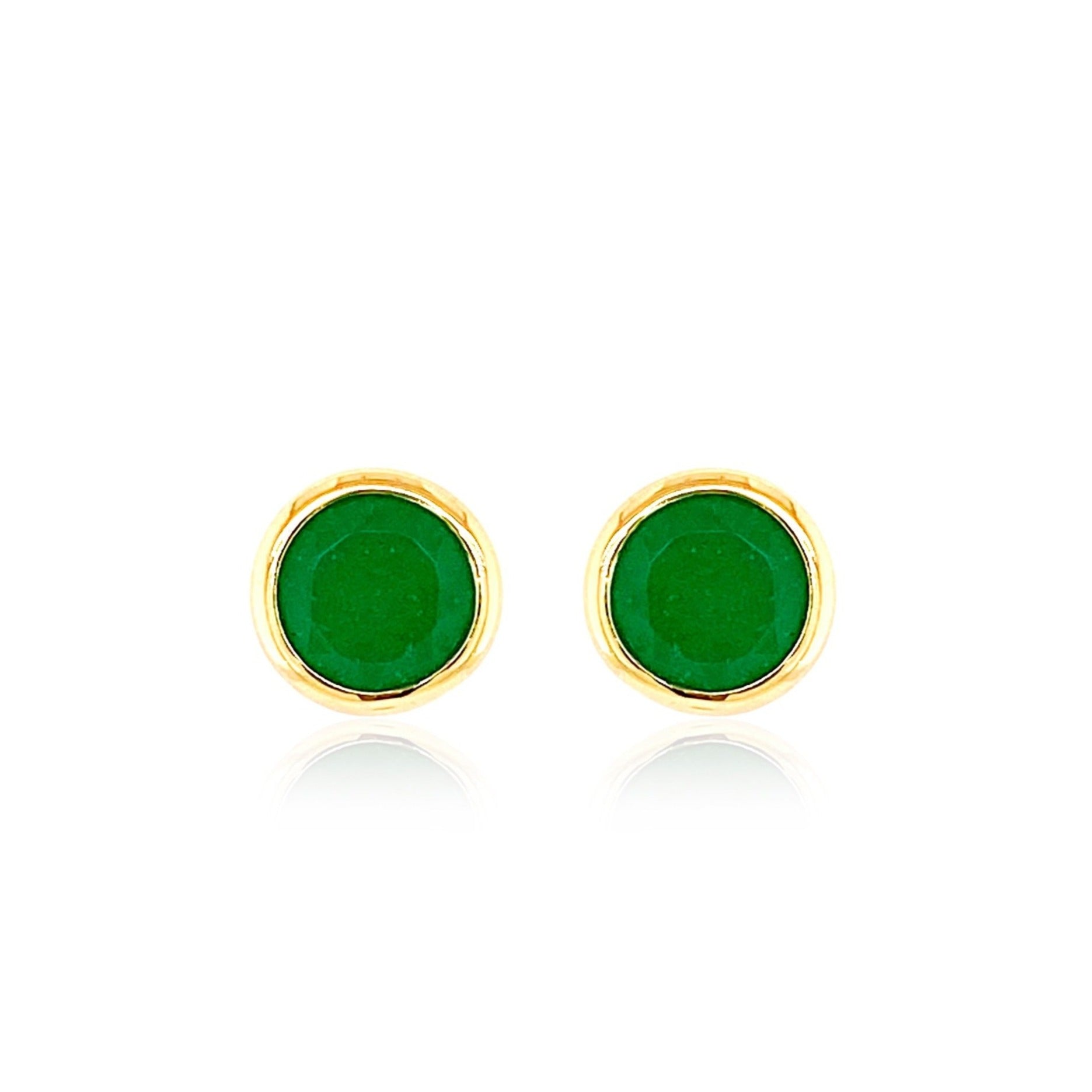 SIGNATURE Earrings (1287) - Green Quartz / YG