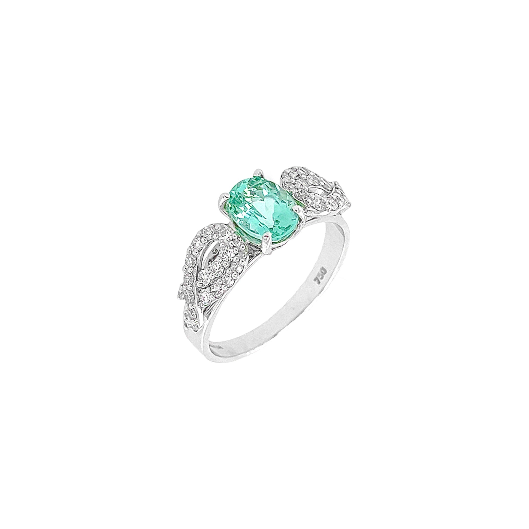 18K Paraiba Tourmaline Ring