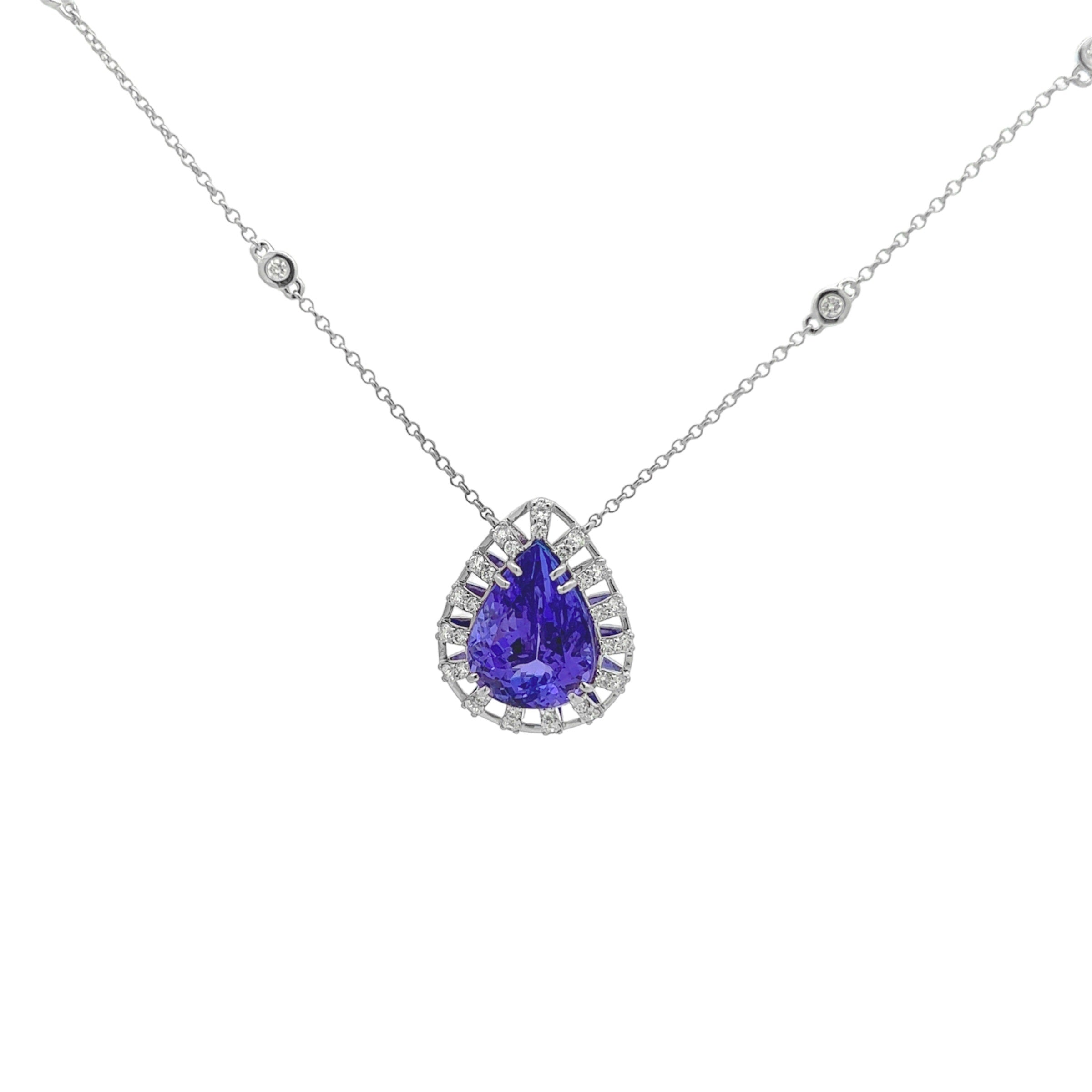 18K Tanzanite Necklace