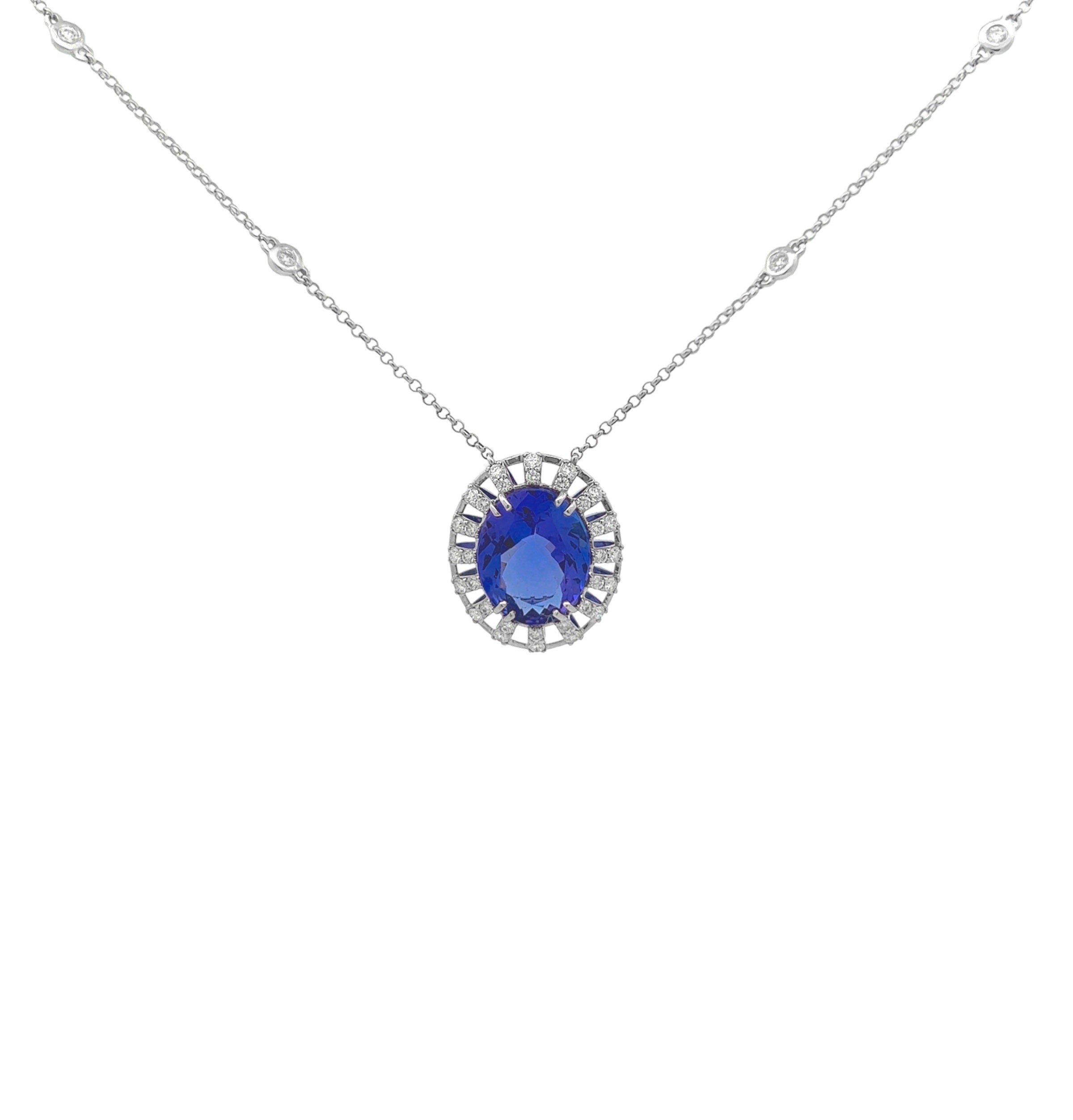 18K Tanzanite Necklace