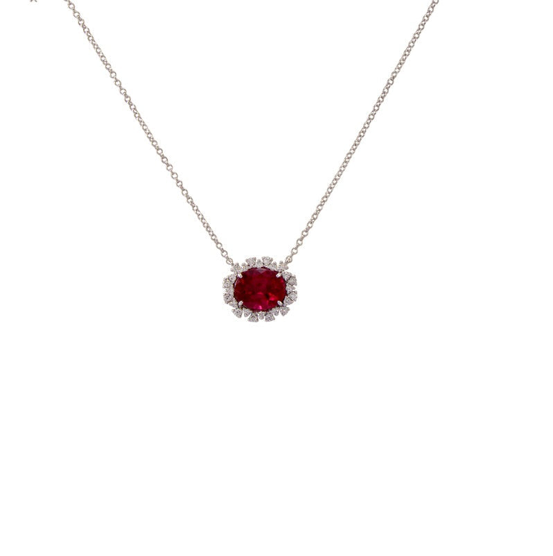 18K Ruby Necklace