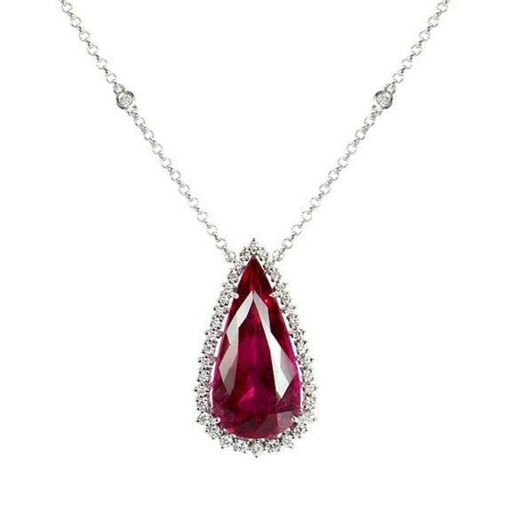 18K Rubellite Necklace