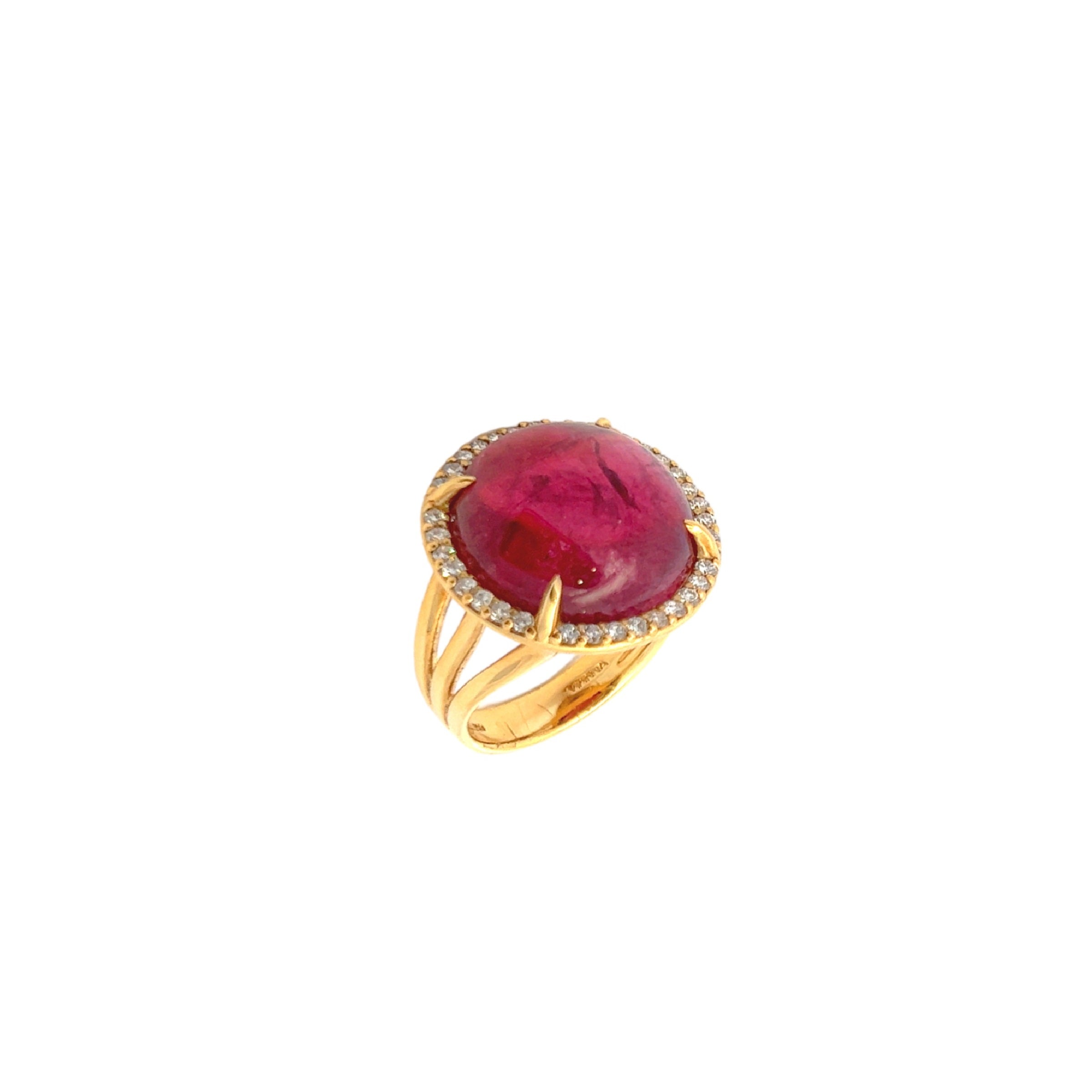 18K Pink Tourmaline Ring