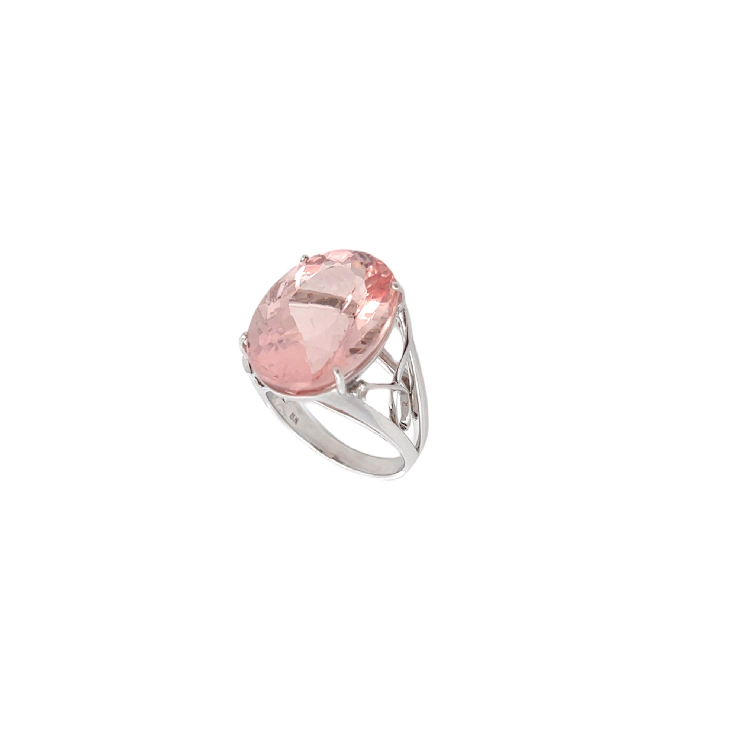 18K Morganite Ring