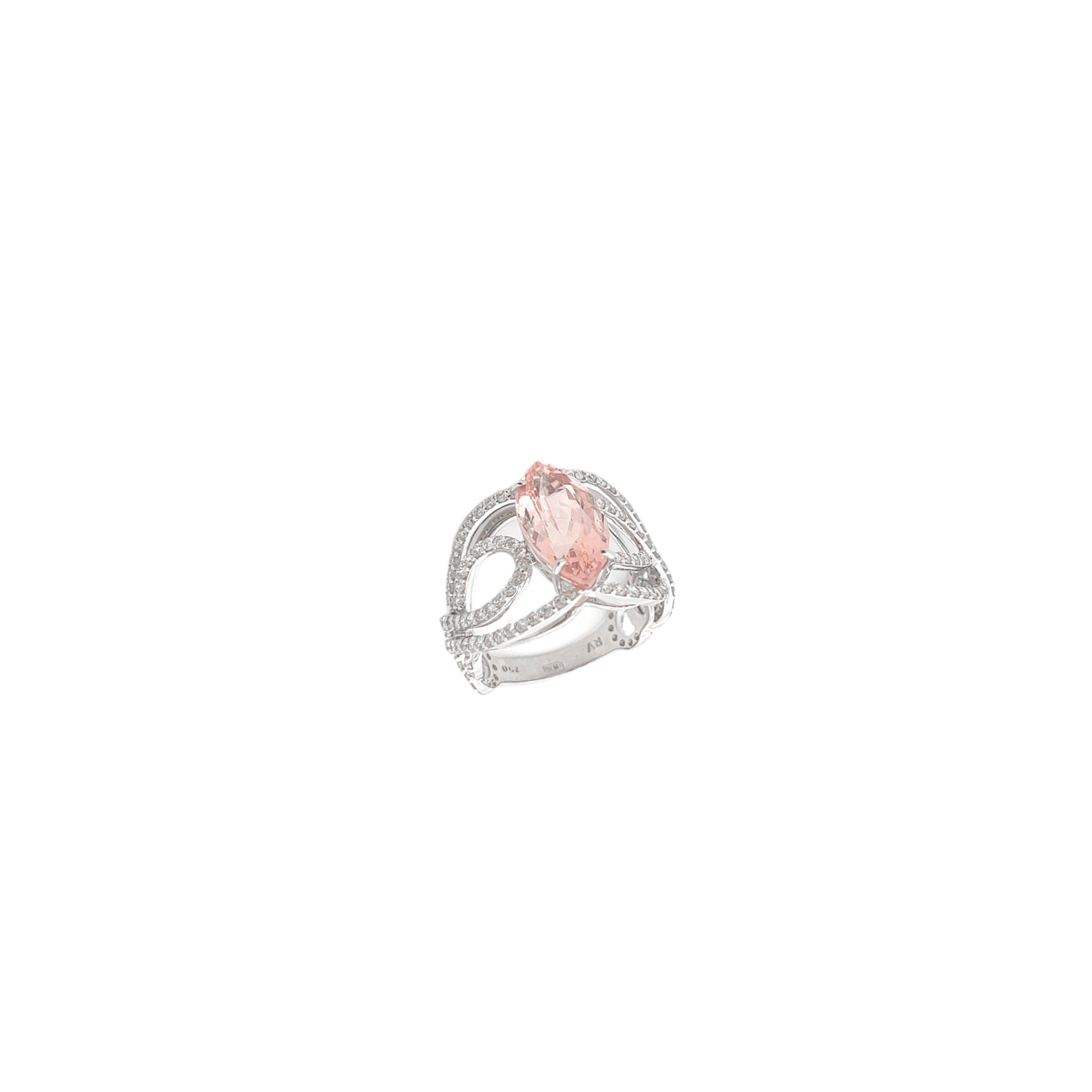 18K Morganite Ring